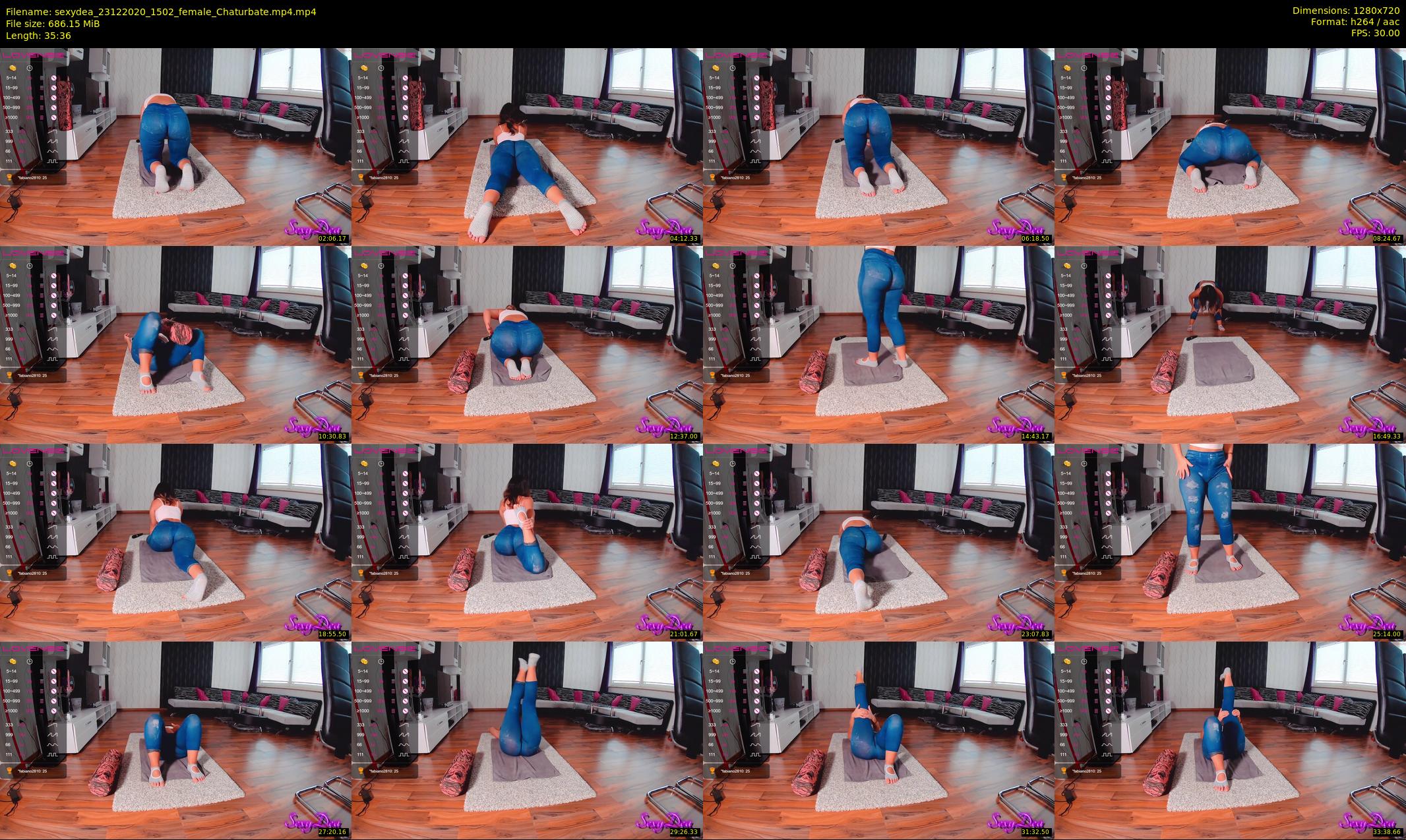sexydea — 36 minute Chaturbate female cam show recording, 720p, Dec 23, 2020