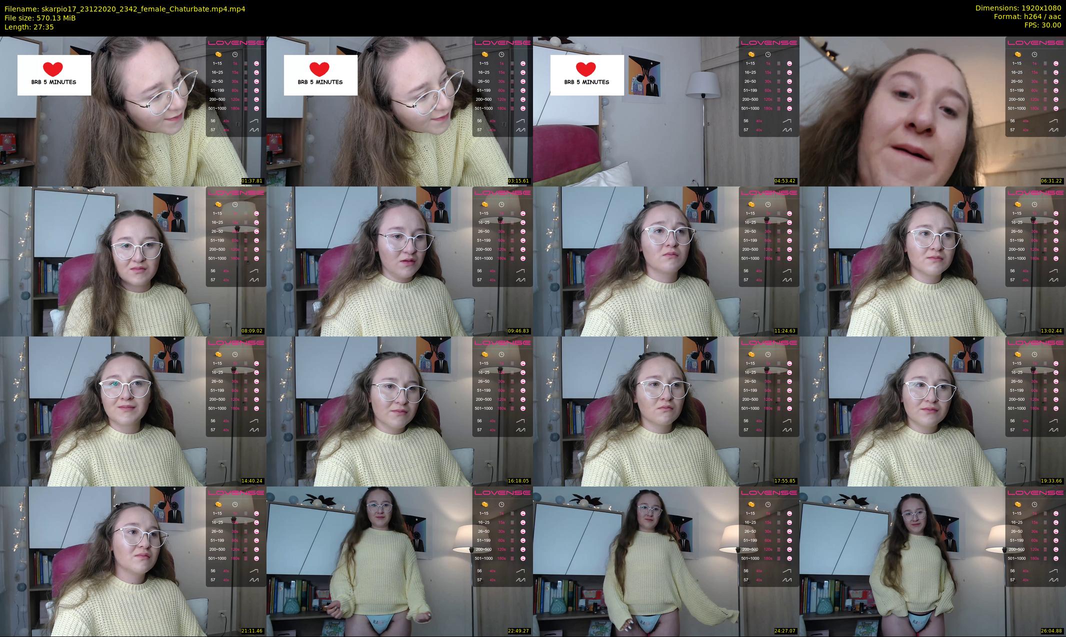 skarpio17 — 28 minute Chaturbate female cam show recording, 1080p, Dec 23, 2020