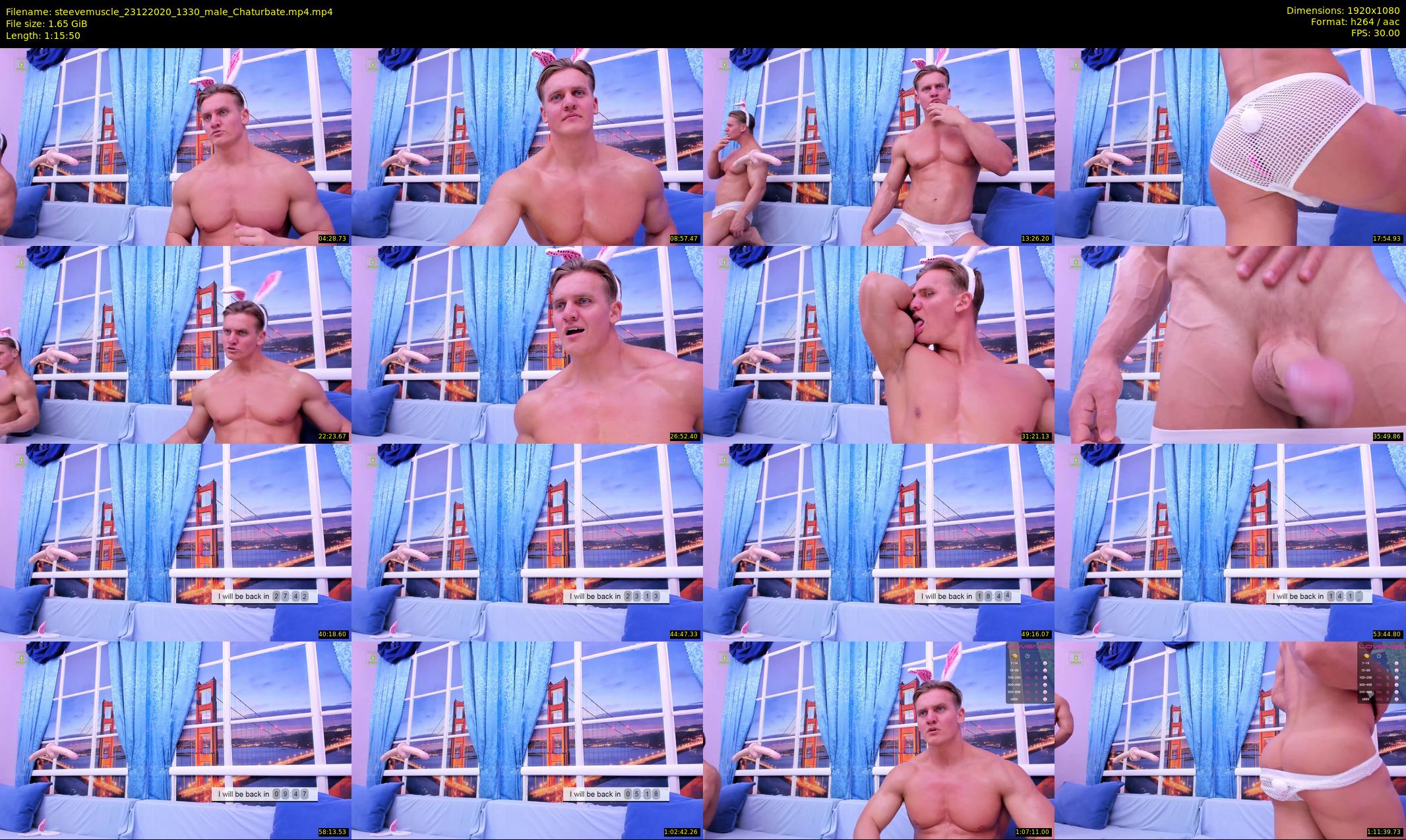 steevemuscle — 76 minute Chaturbate male cam show recording, 1080p, Dec 23, 2020