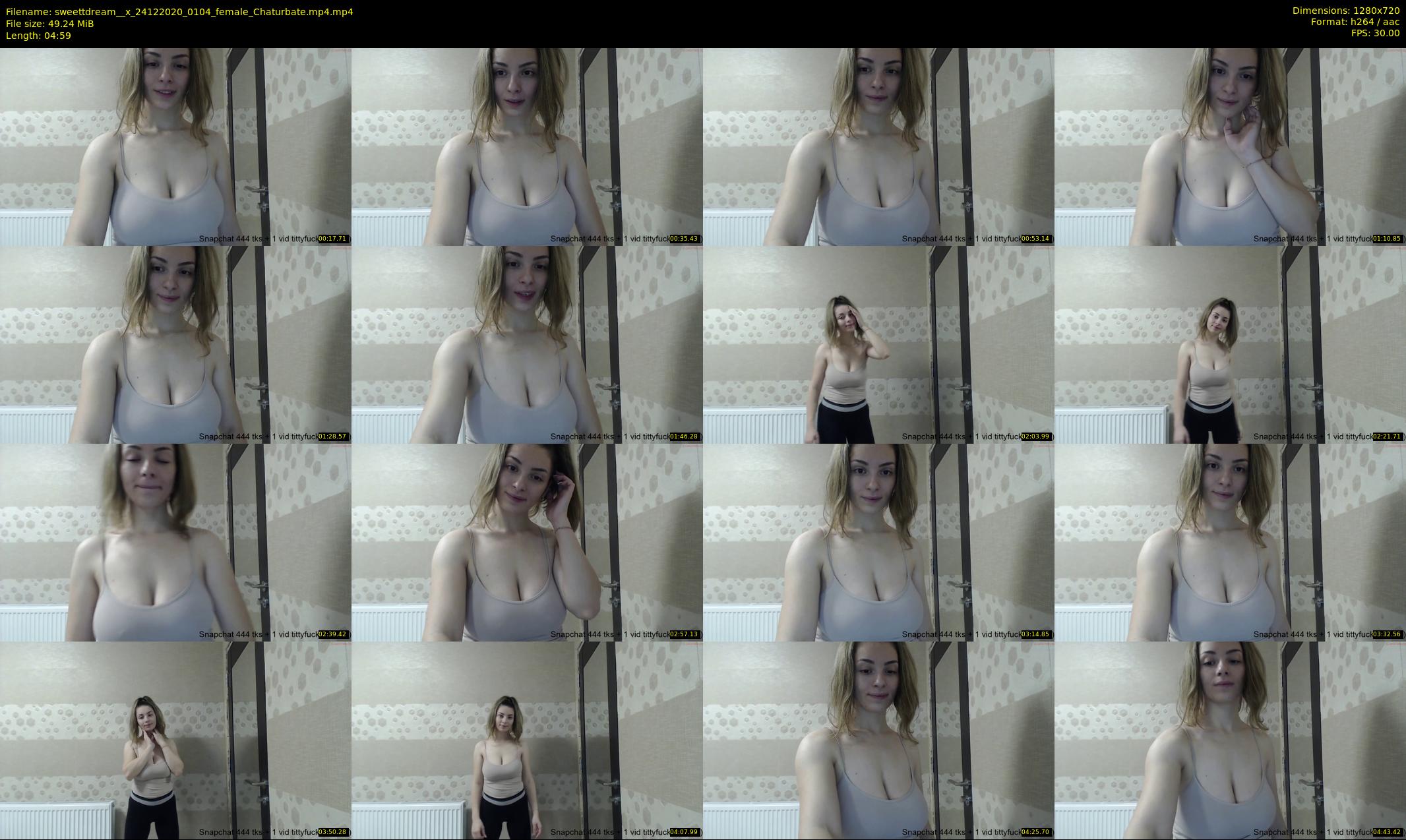 sweettdream__x — 5 minute Chaturbate female cam show recording, 720p, Dec 24, 2020