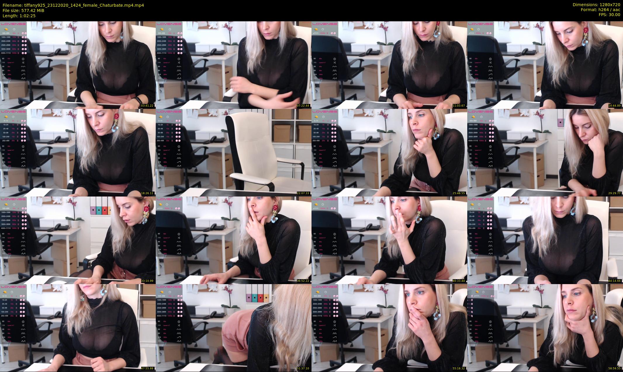 tiffany925 — 63 minute Chaturbate female cam show recording, 720p, Dec 23, 2020