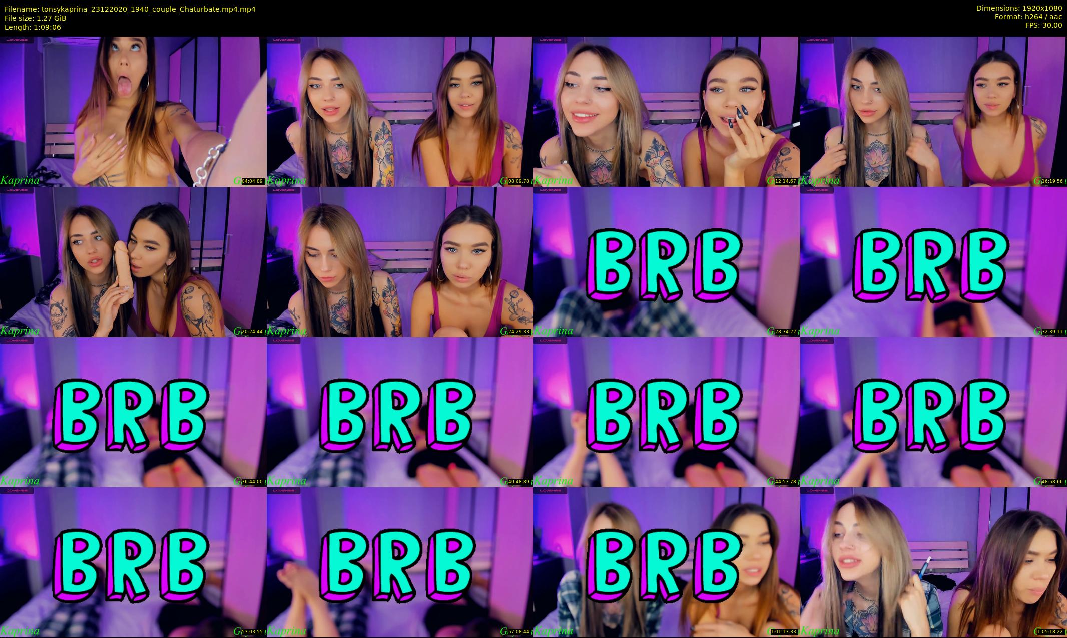 tonsykaprina — 70 minute Chaturbate couple cam show recording, 1080p, Dec 23, 2020