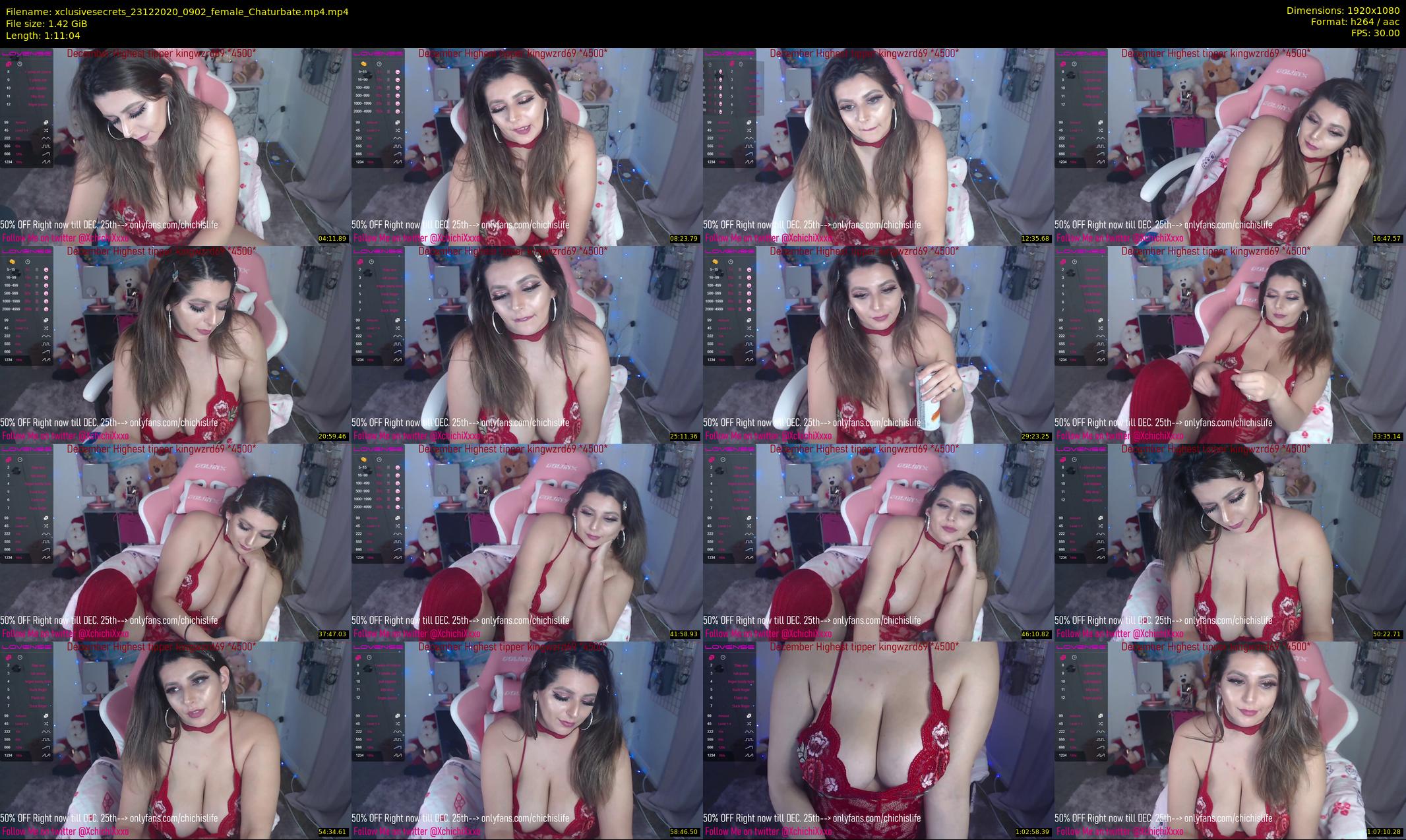 xclusivesecrets — 72 minute Chaturbate female cam show recording, 1080p, Dec 23, 2020
