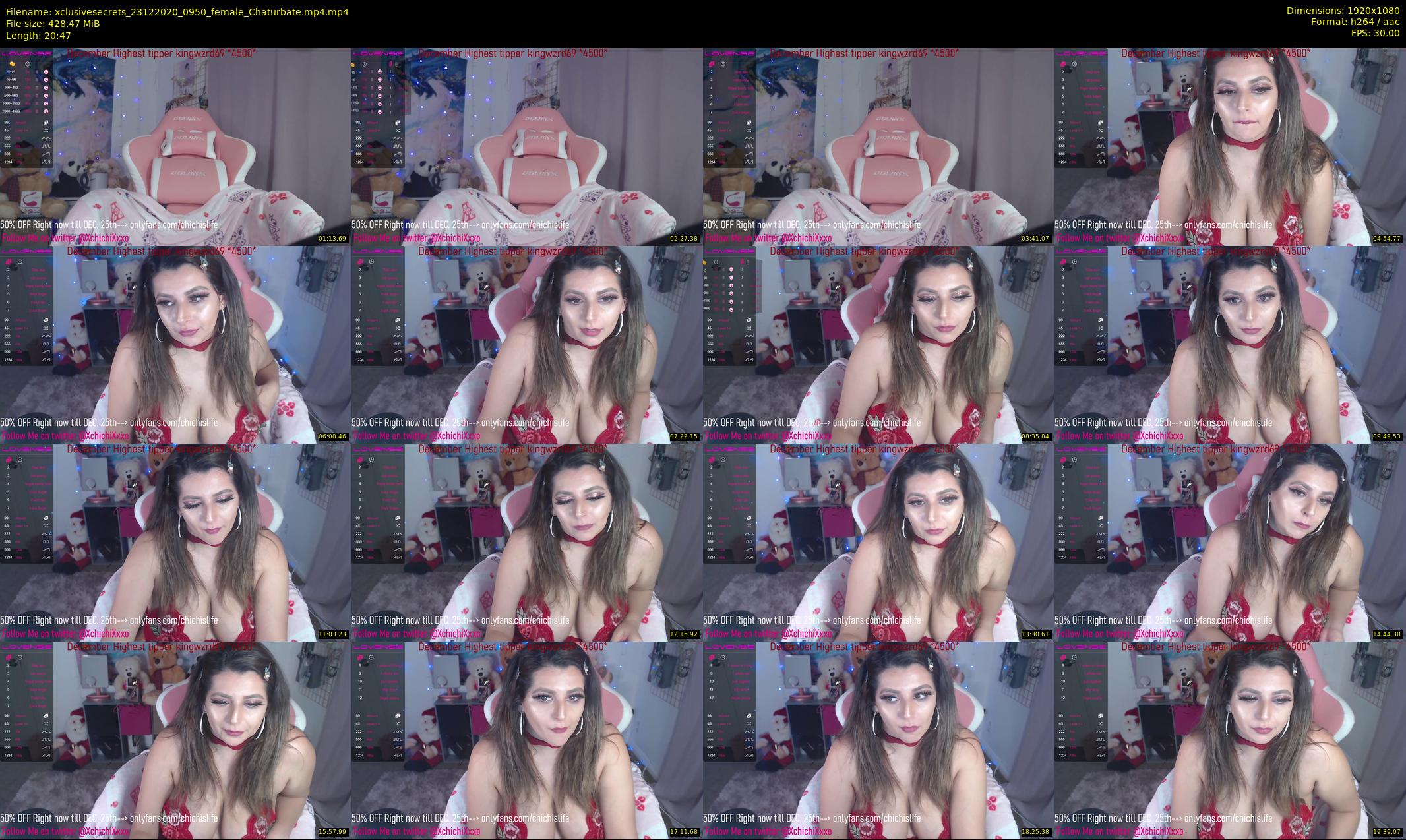 xclusivesecrets — 21 minute Chaturbate female cam show recording, 1080p, Dec 23, 2020