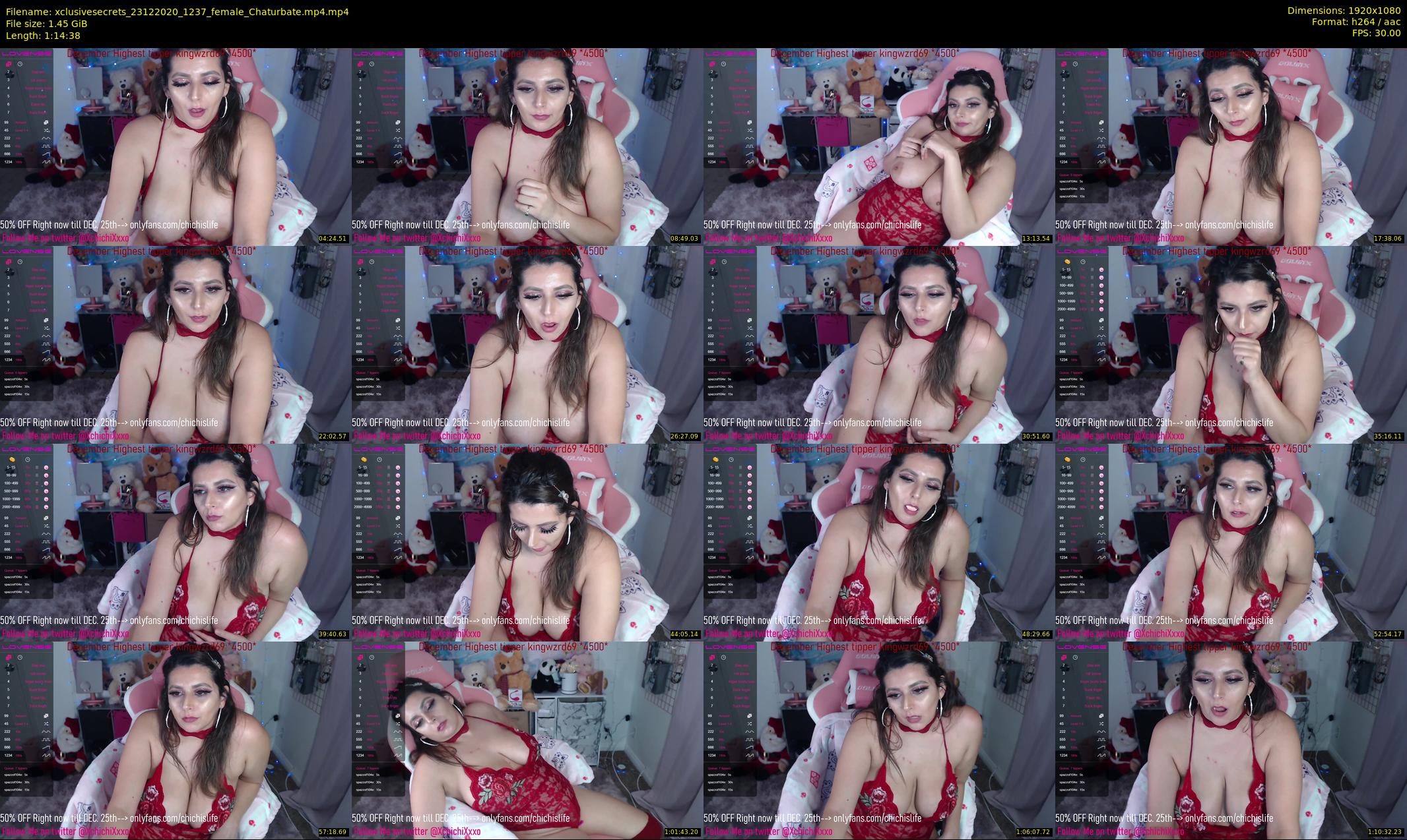 xclusivesecrets — 75 minute Chaturbate female cam show recording, 1080p, Dec 23, 2020