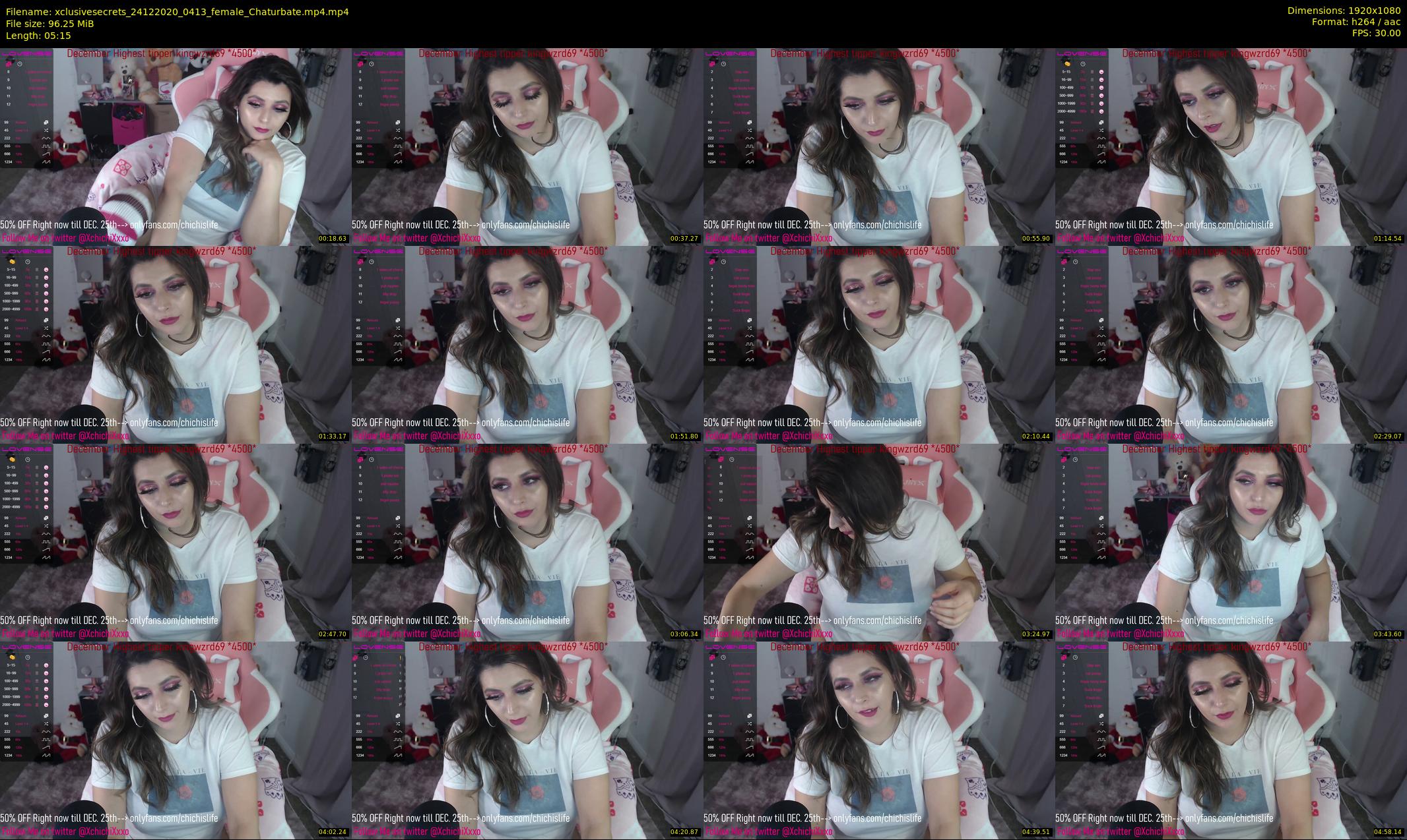 xclusivesecrets — 6 minute Chaturbate female cam show recording, 1080p, Dec 24, 2020