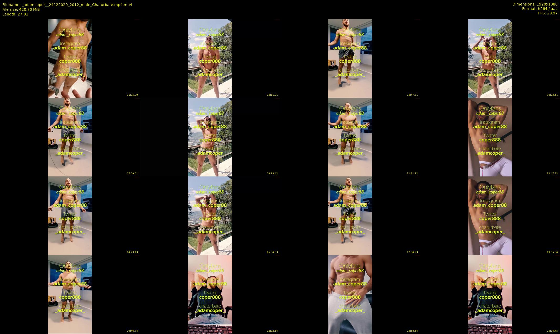 _adamcoper_ — 28 minute Chaturbate male cam show recording, 1080p, Dec 24, 2020