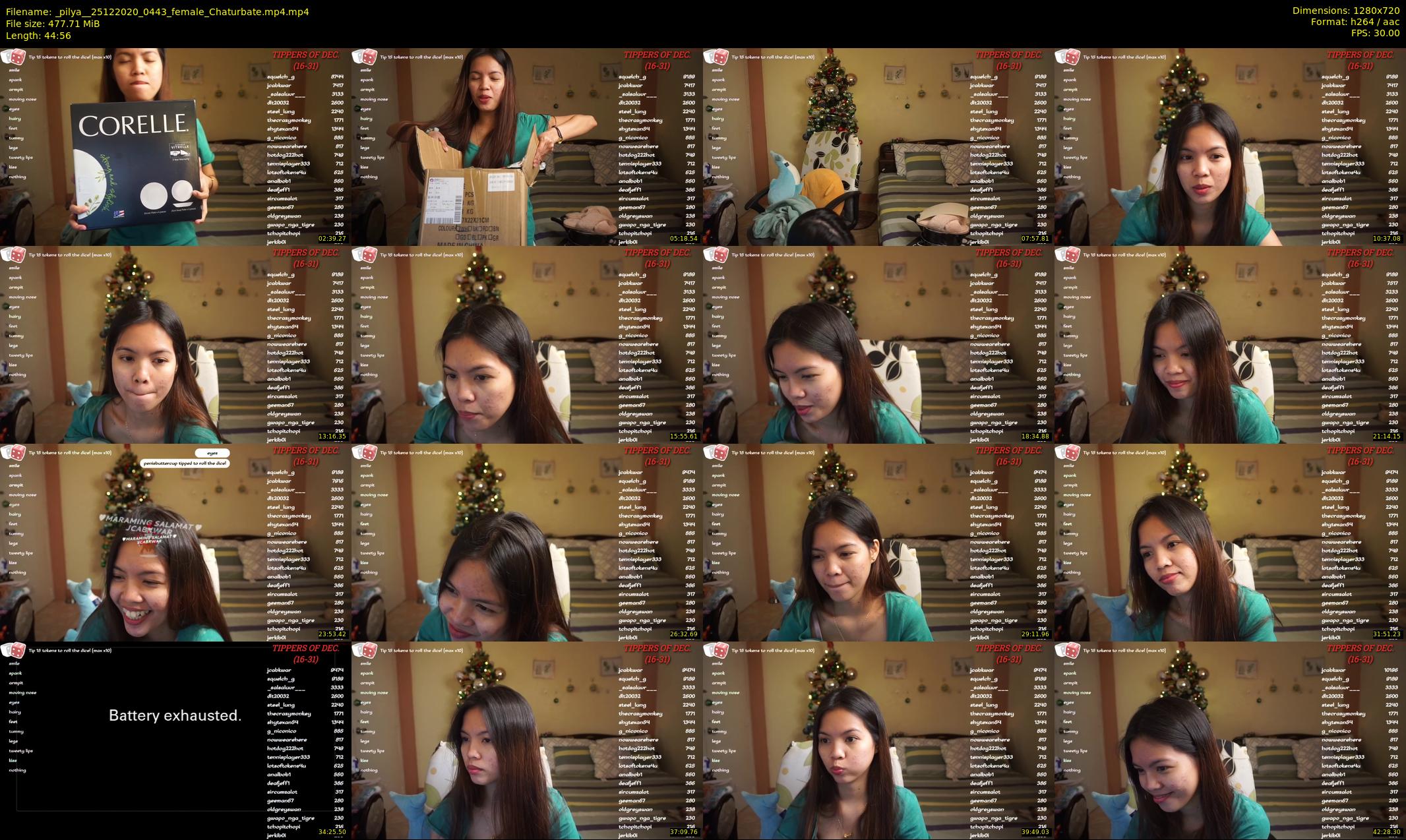 _pilya_ — 45 minute Chaturbate female cam show recording, 720p, Dec 25, 2020