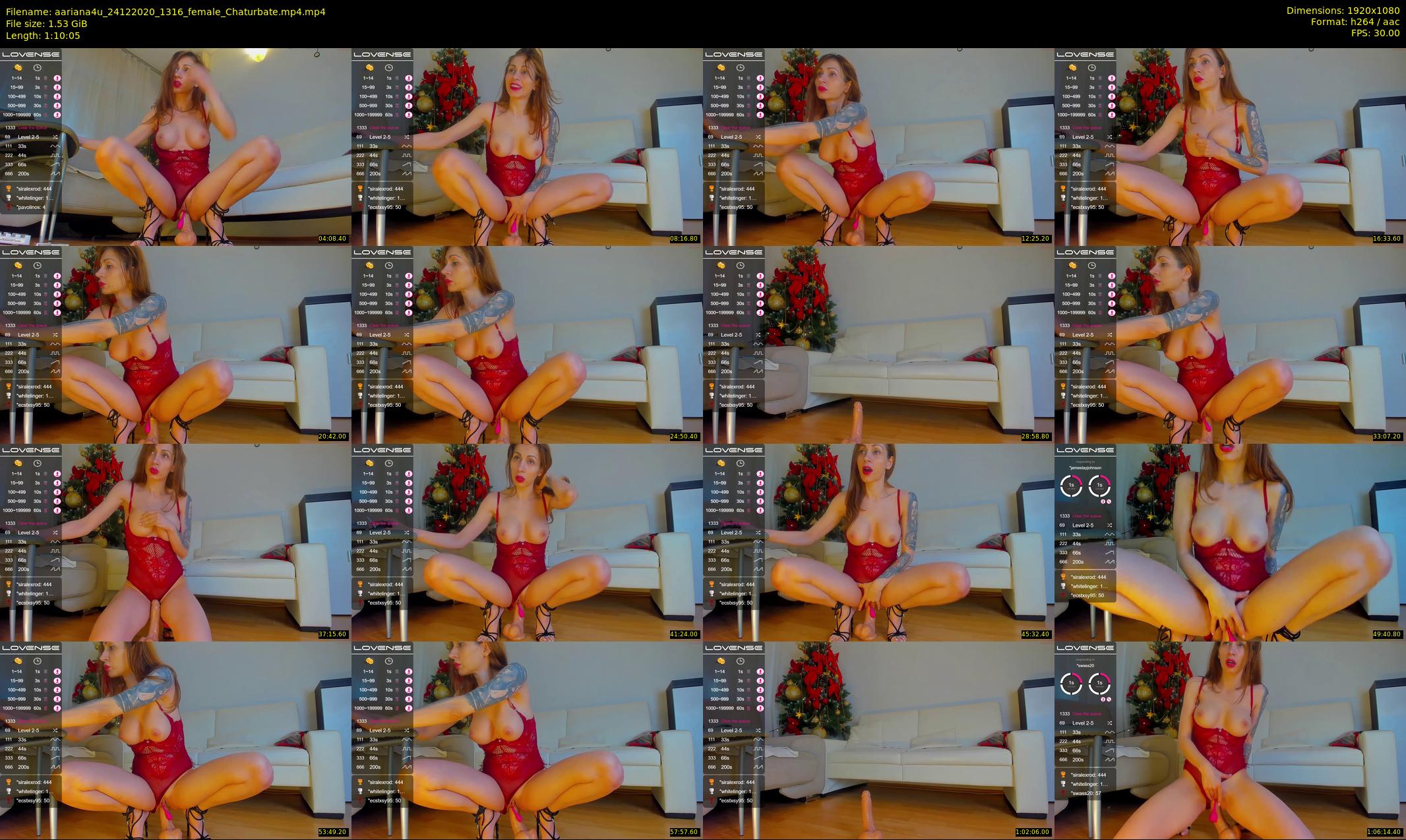 aariana4u — 71 minute Chaturbate female cam show recording, 1080p, Dec 24, 2020