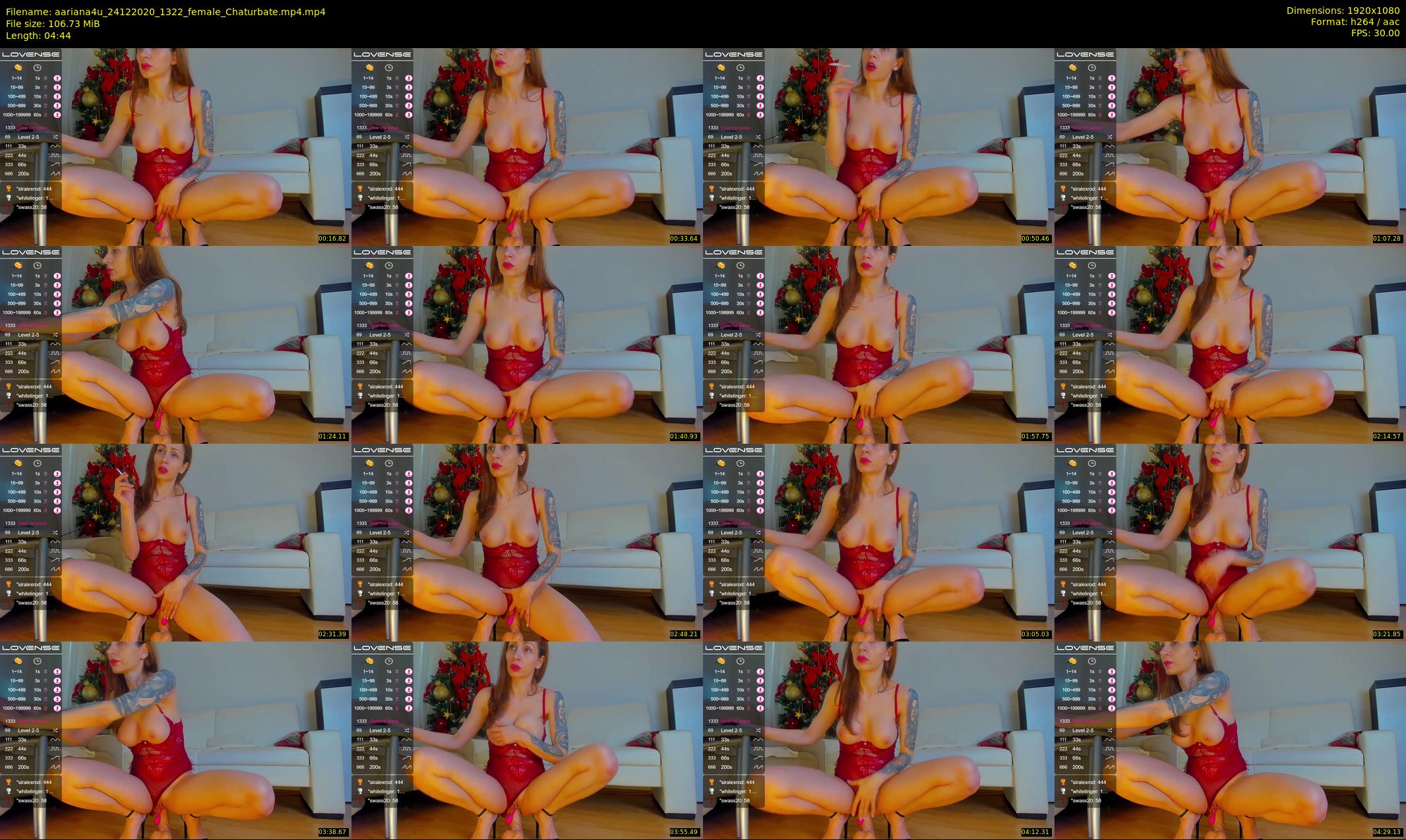 aariana4u — 5 minute Chaturbate female cam show recording, 1080p, Dec 24, 2020
