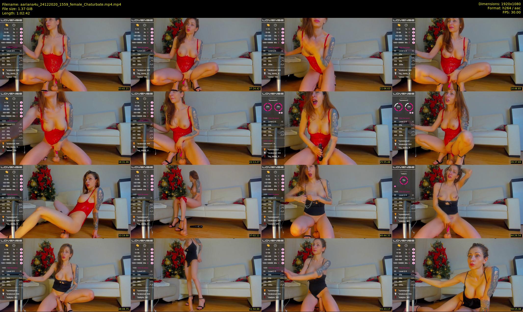 aariana4u — 63 minute Chaturbate female cam show recording, 1080p, Dec 24, 2020