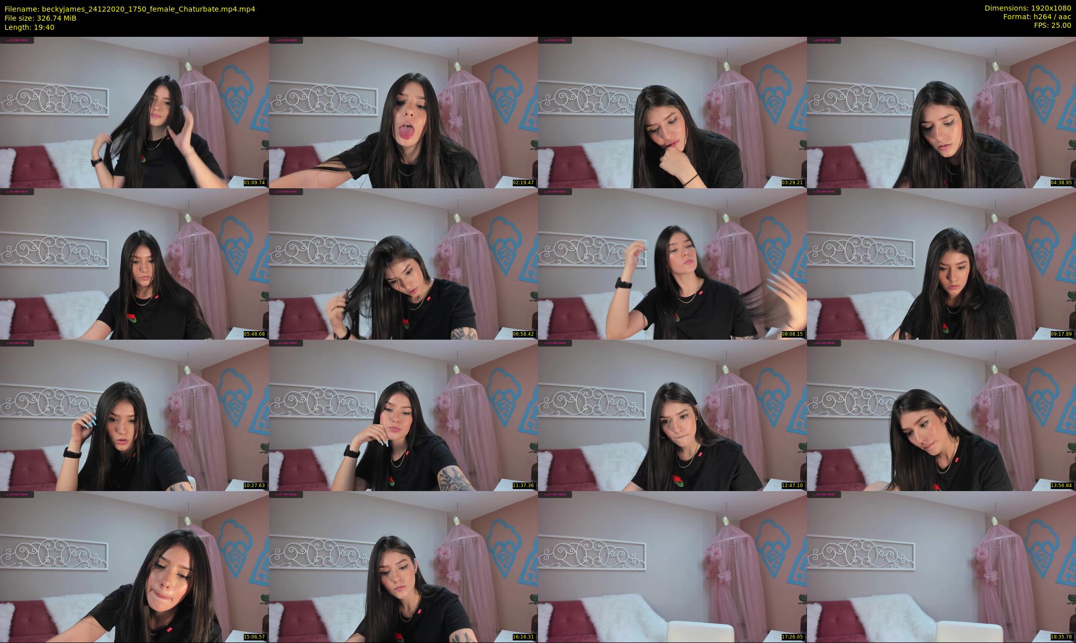 beckyjames — 20 minute Chaturbate female cam show recording, 1080p, Dec 24, 2020