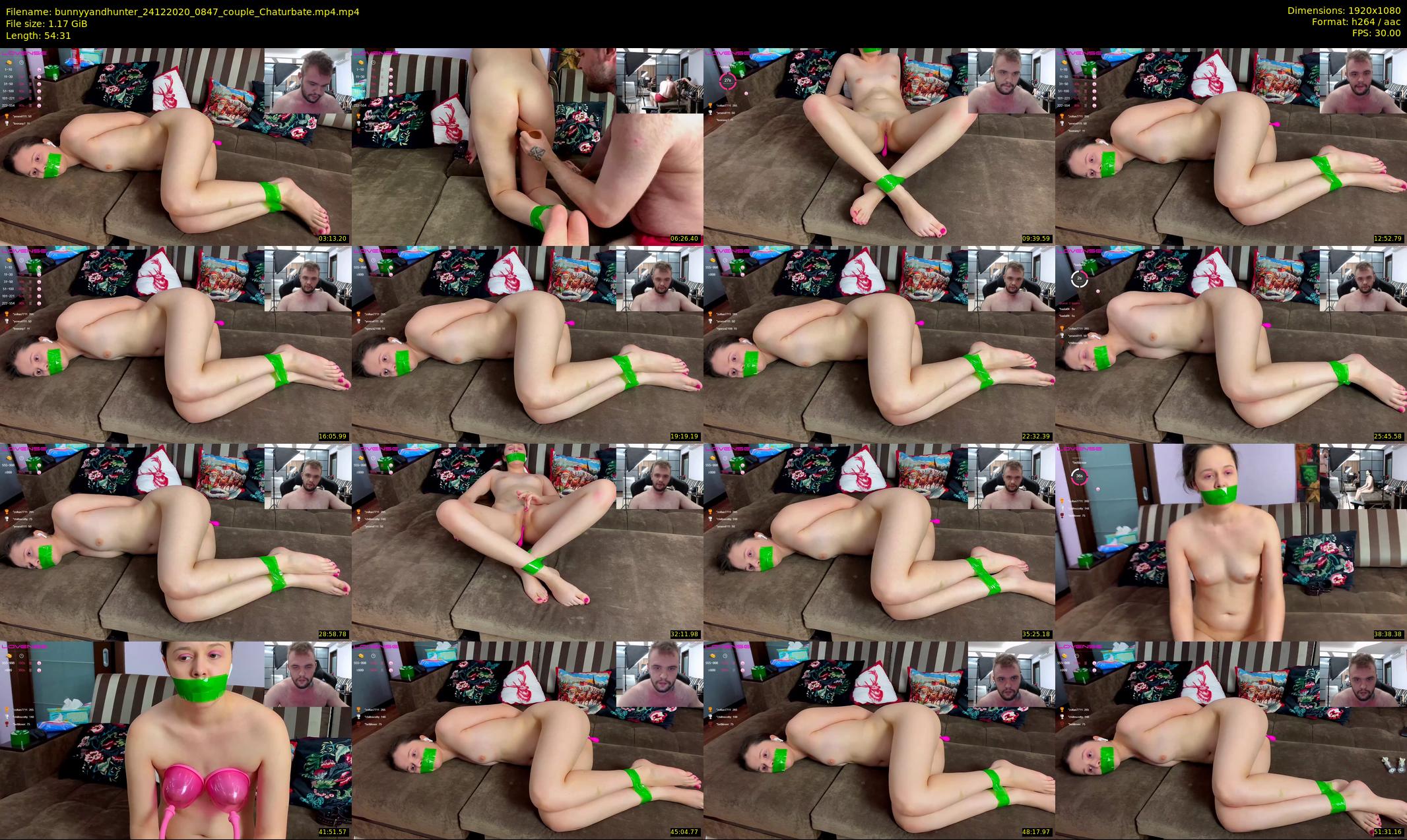 bunnyyandhunter — 55 minute Chaturbate couple cam show recording, 1080p, Dec 24, 2020