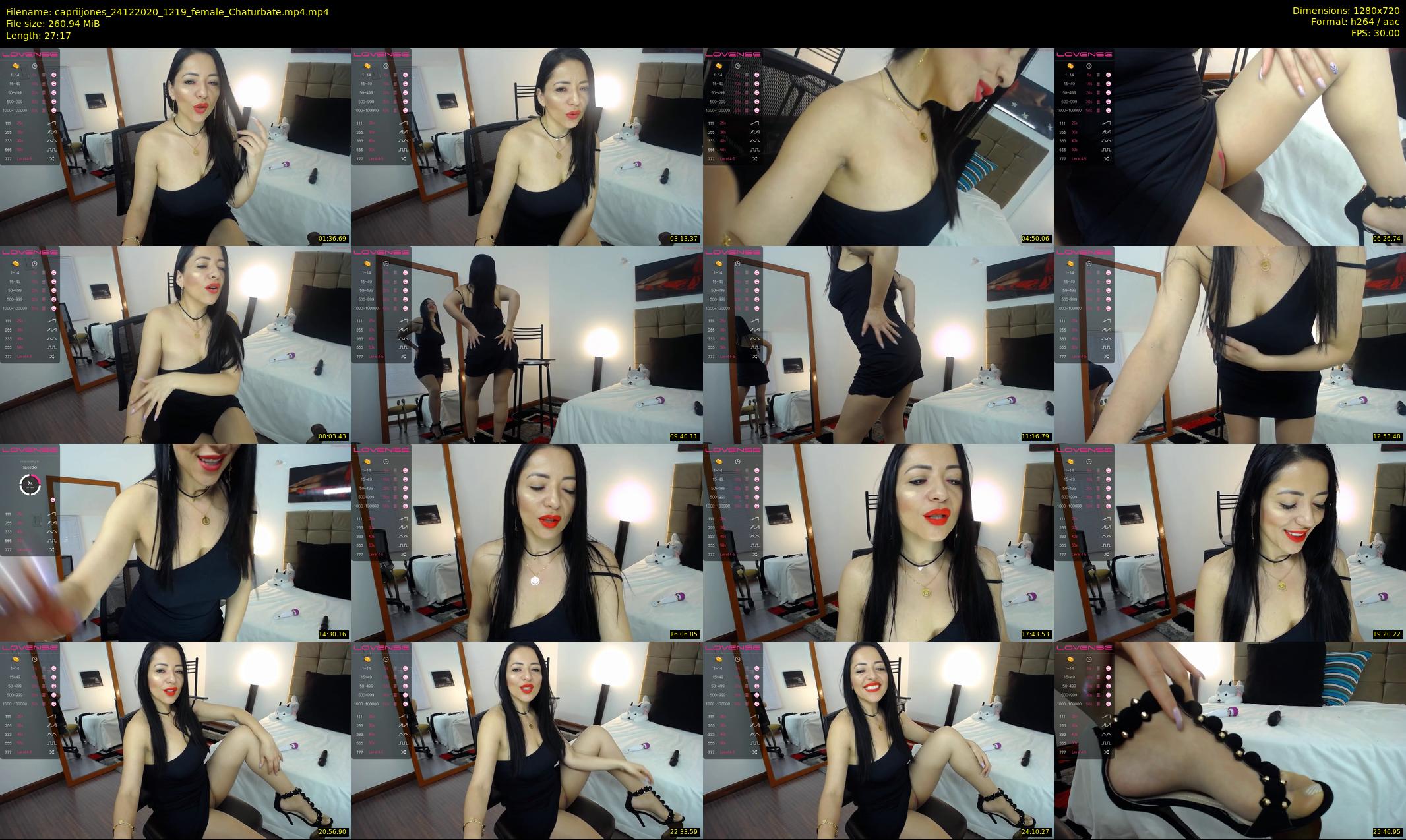 capriijones — 28 minute Chaturbate female cam show recording, 720p, Dec 24, 2020
