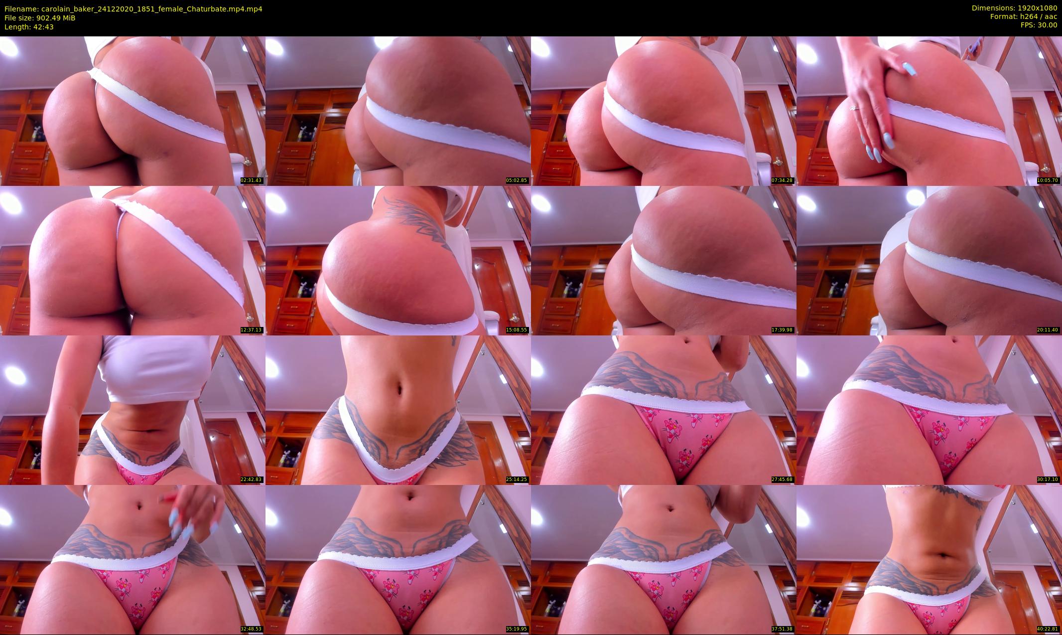 carolain_baker — 43 minute Chaturbate female cam show recording, 1080p, Dec 24, 2020