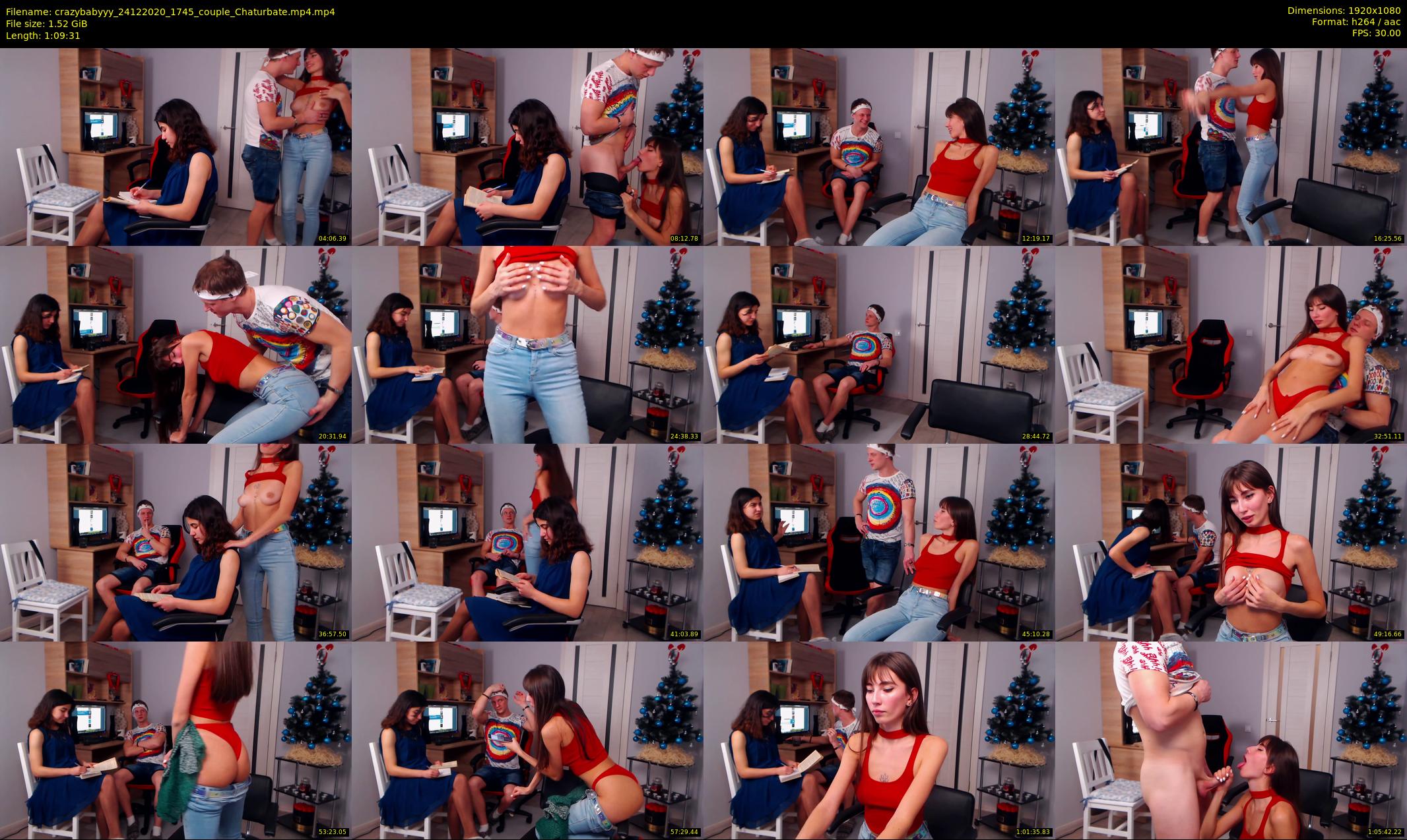 crazybabyyy — 70 minute Chaturbate couple cam show recording, 1080p, Dec 24, 2020