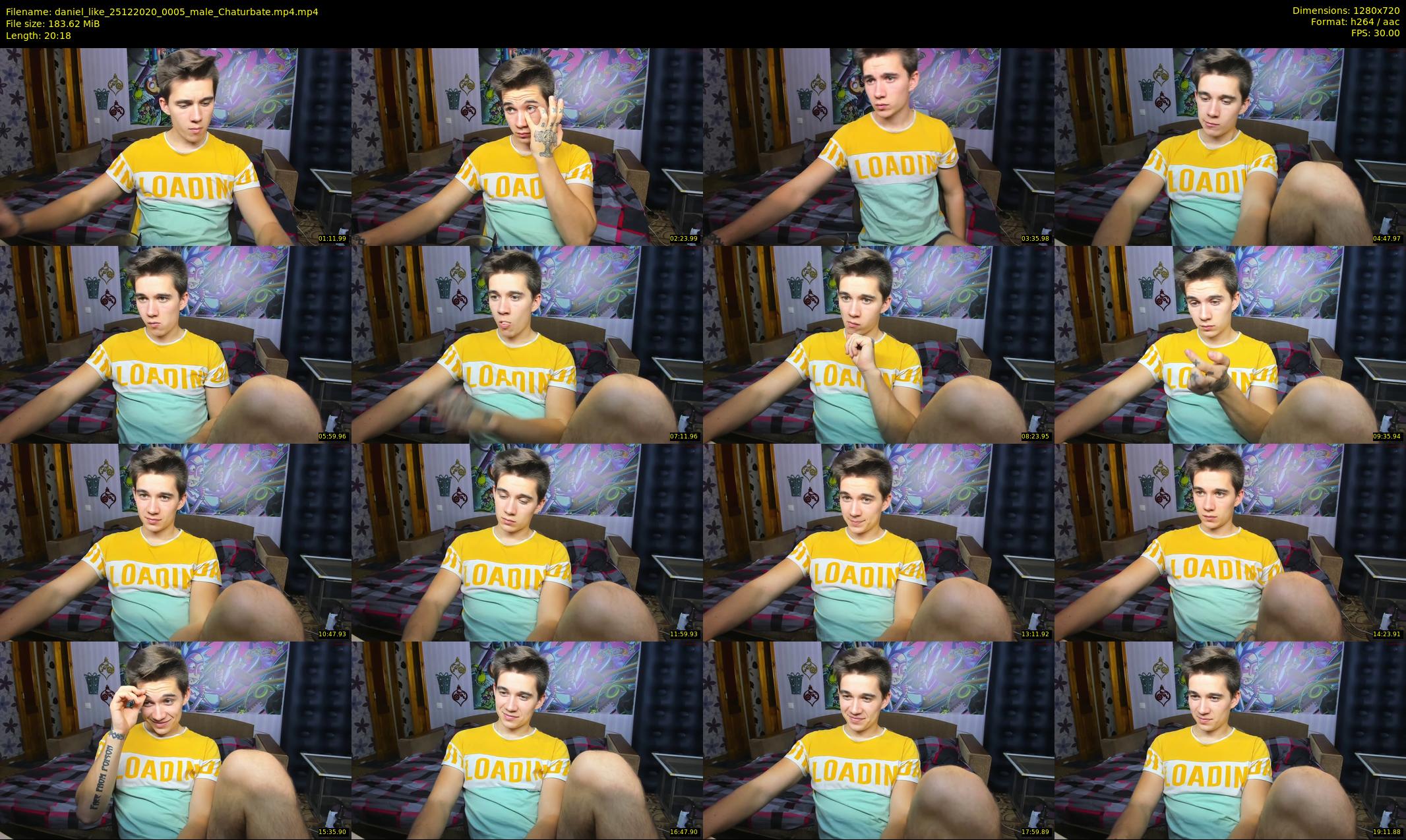 daniel_like — 21 minute Chaturbate male cam show recording, 720p, Dec 25, 2020