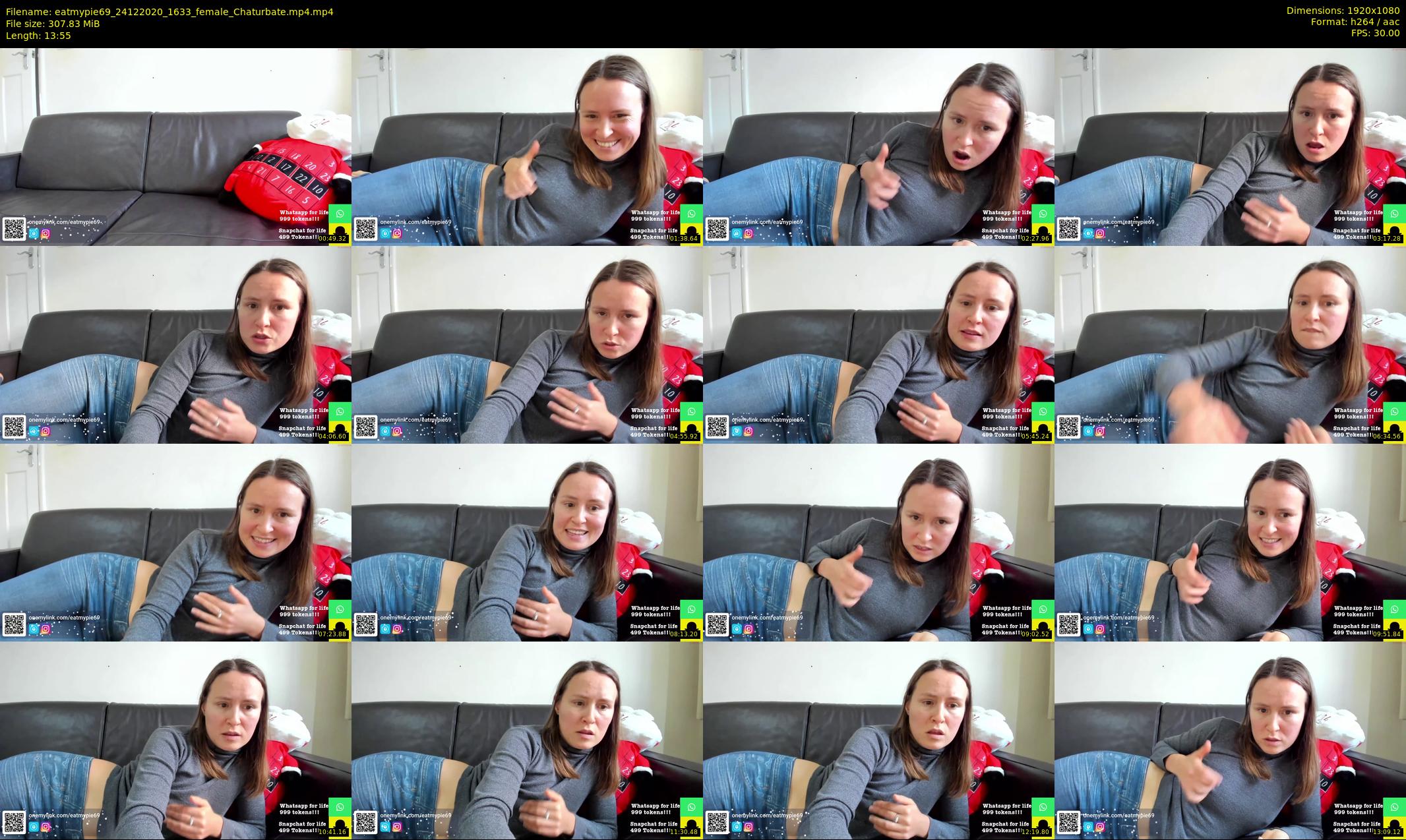 eatmypie69 — 14 minute Chaturbate female cam show recording, 1080p, Dec 24, 2020