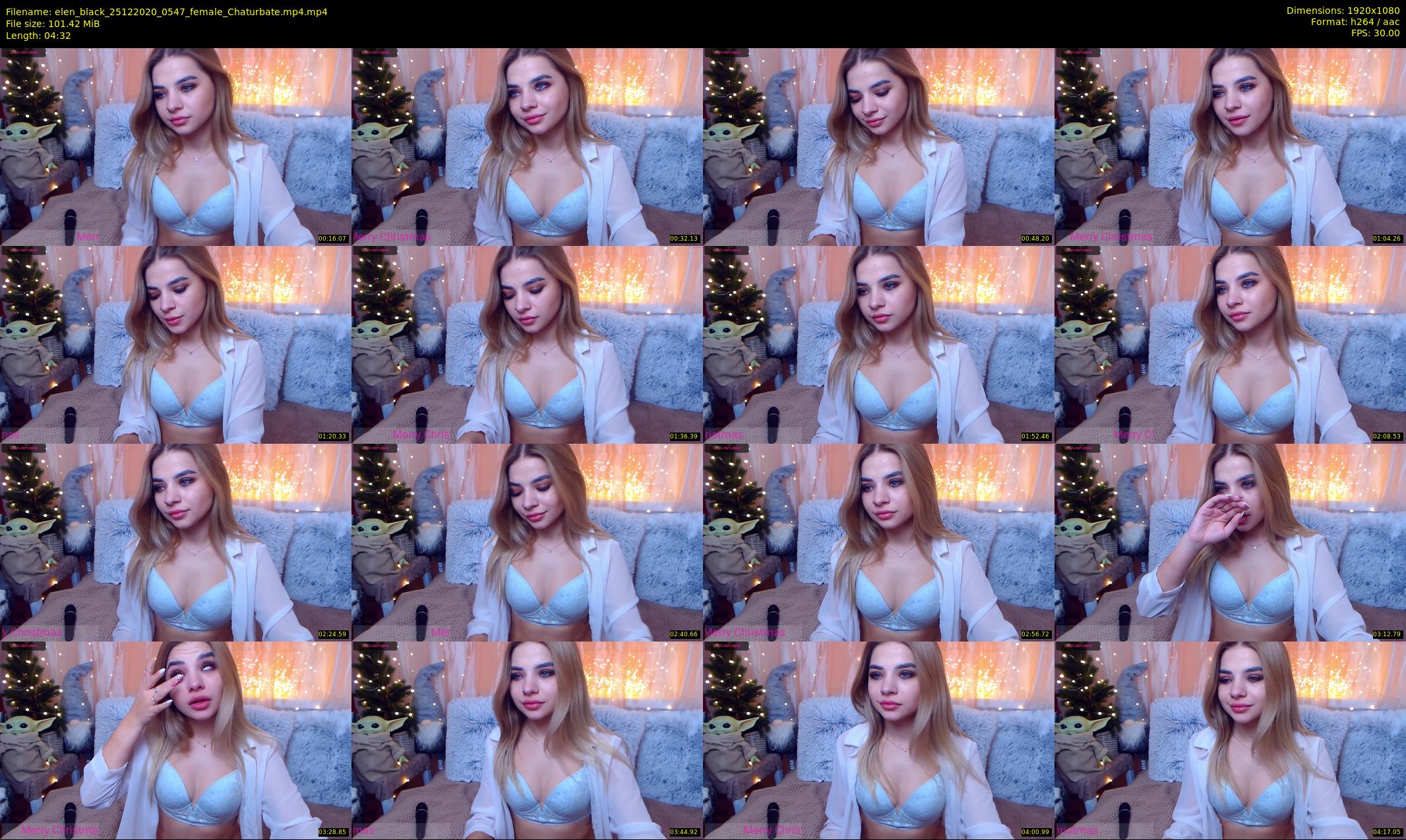elen_black — 5 minute Chaturbate female cam show recording, 1080p, Dec 25, 2020