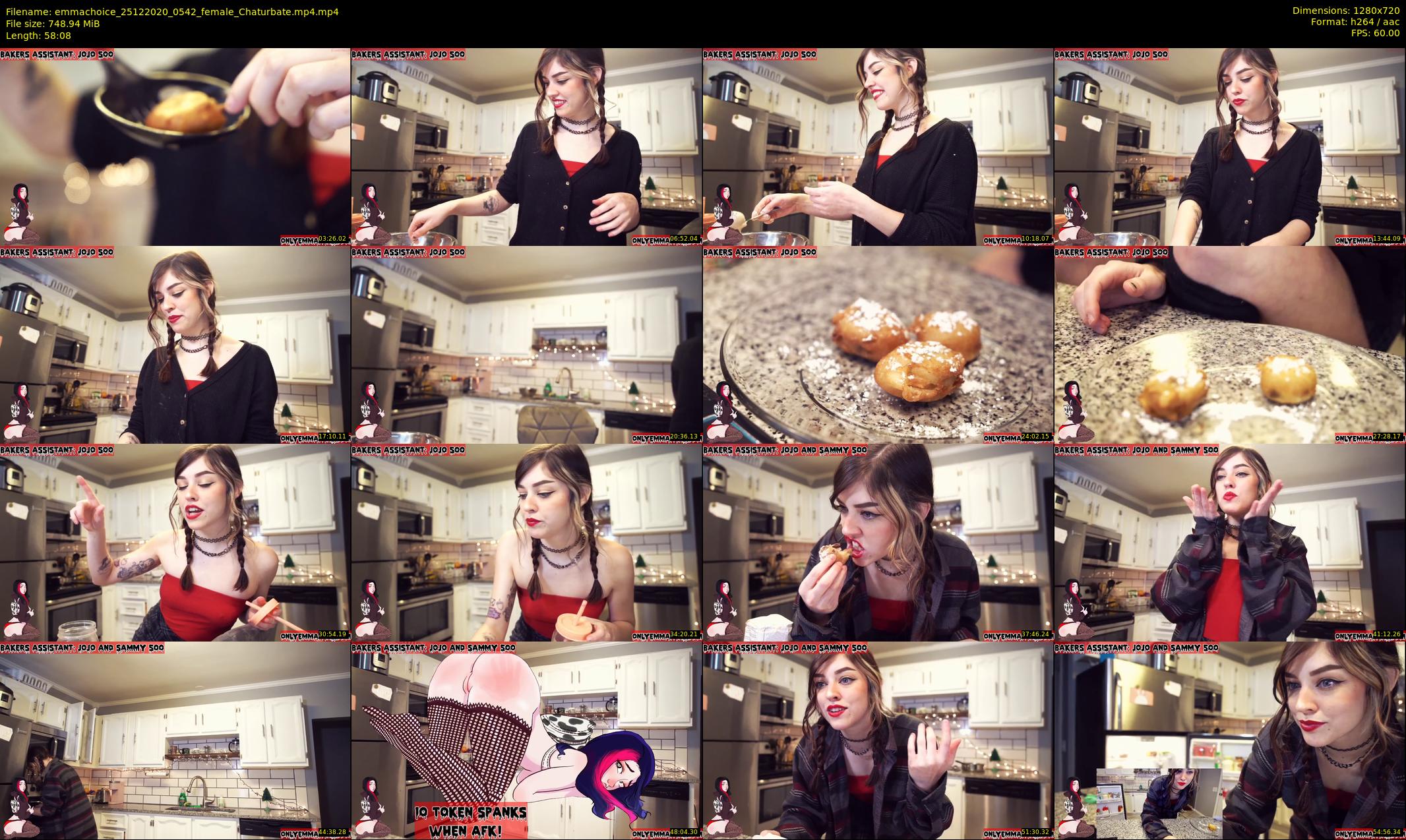 emmachoice — 59 minute Chaturbate female cam show recording, 720p, Dec 25, 2020