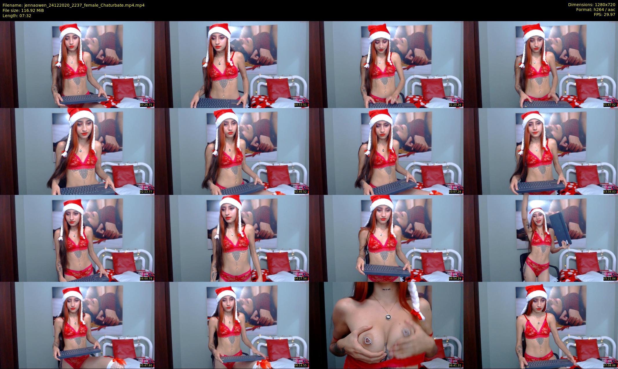 jennaowen — 8 minute Chaturbate female cam show recording, 720p, Dec 24, 2020