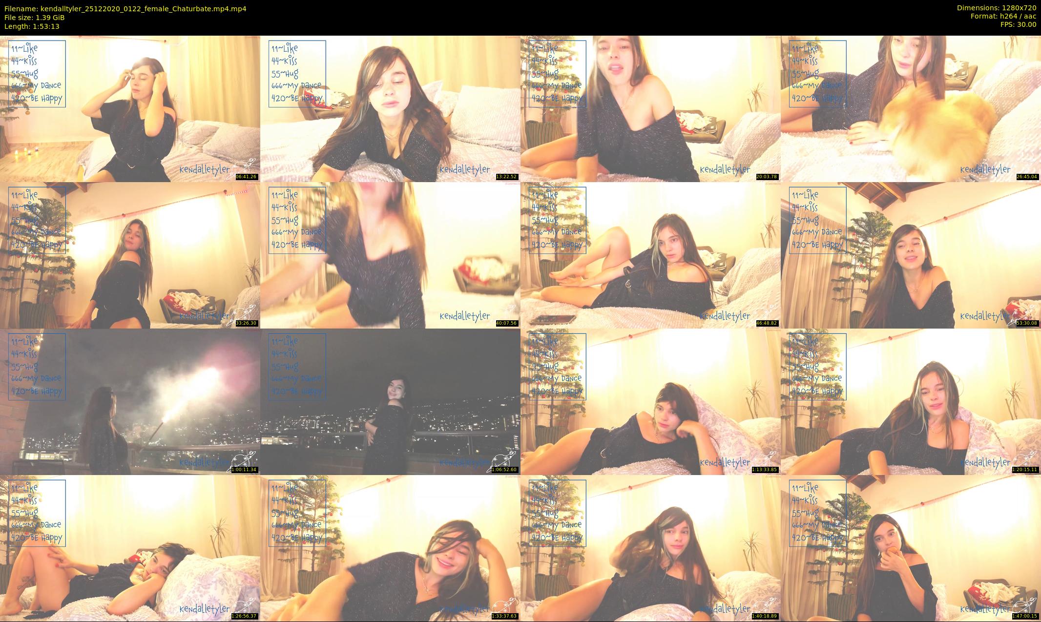 kendalltyler — 114 minute Chaturbate female cam show recording, 720p, Dec 25, 2020