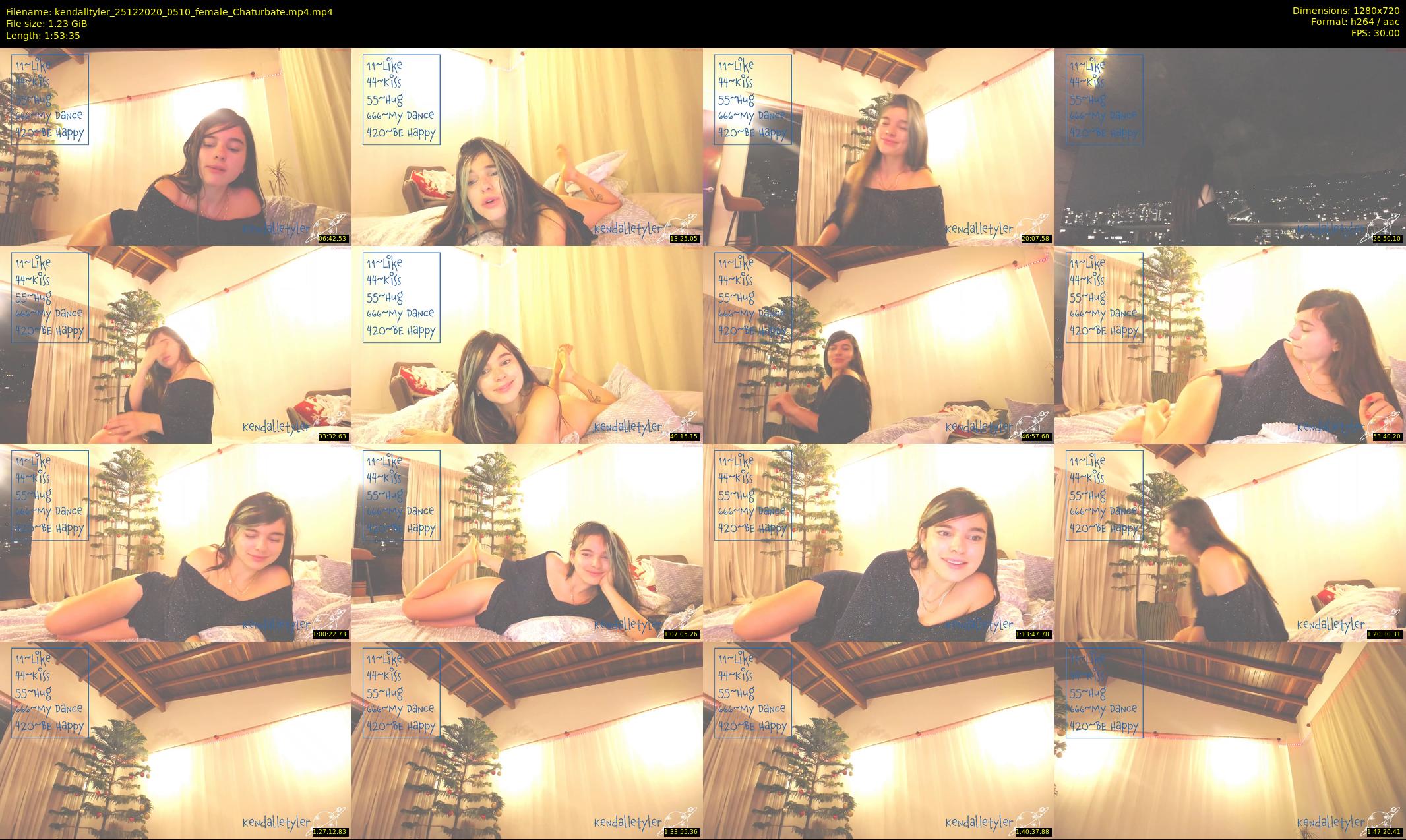 kendalltyler — 114 minute Chaturbate female cam show recording, 720p, Dec 25, 2020