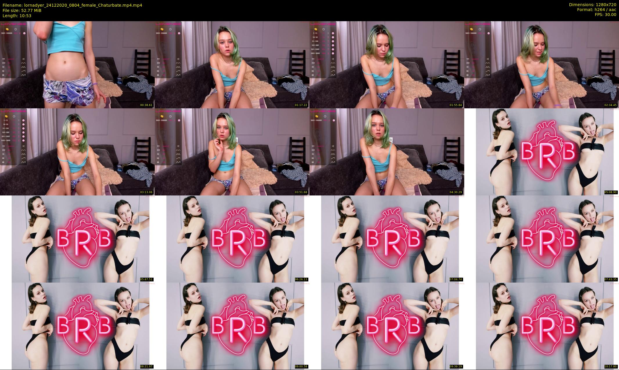 lornadyer — 11 minute Chaturbate female cam show recording, 720p, Dec 24, 2020
