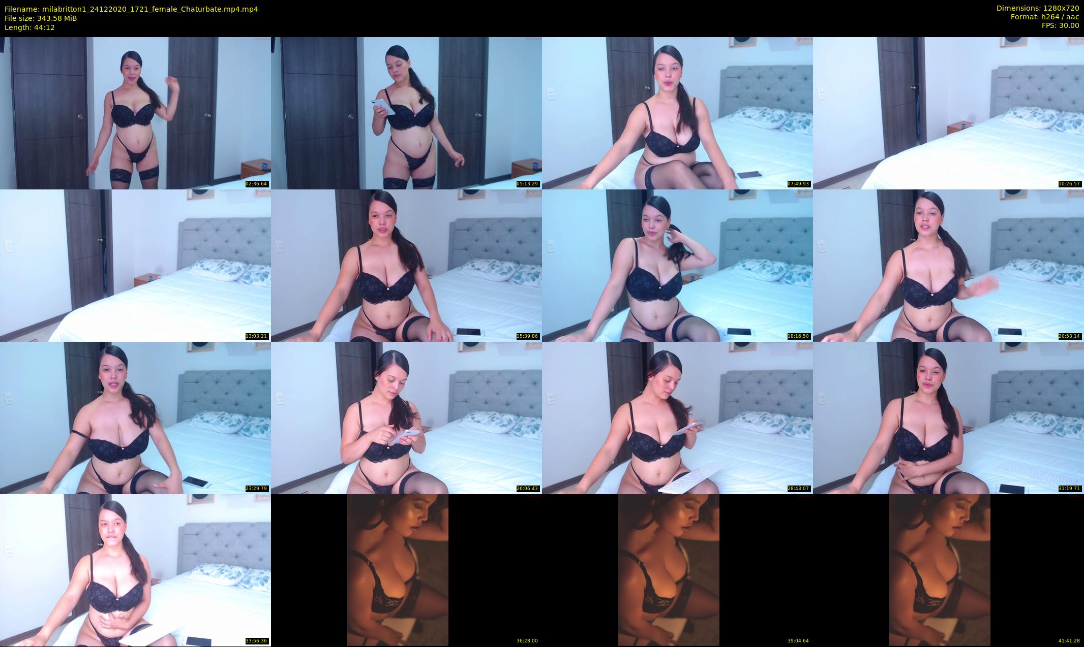 milabritton1 — 45 minute Chaturbate female cam show recording, 720p, Dec 24, 2020