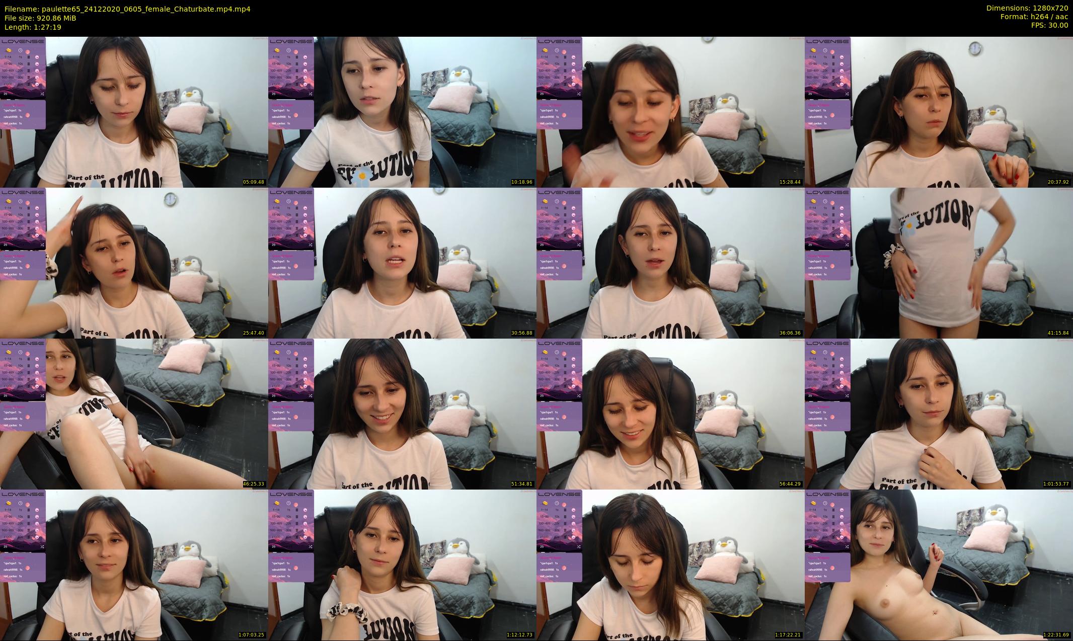paulette65 — 88 minute Chaturbate female cam show recording, 720p, Dec 24, 2020