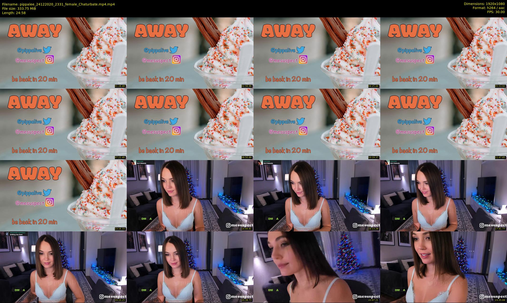pippalee — 25 minute Chaturbate female cam show recording, 1080p, Dec 24, 2020
