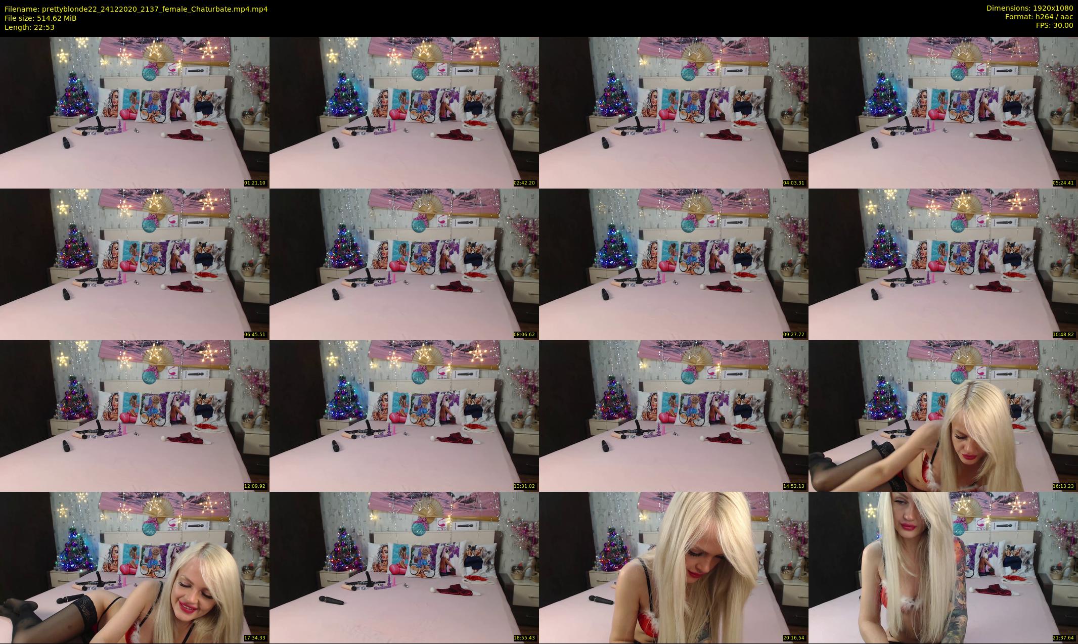 prettyblonde22 — 23 minute Chaturbate female cam show recording, 1080p, Dec 24, 2020