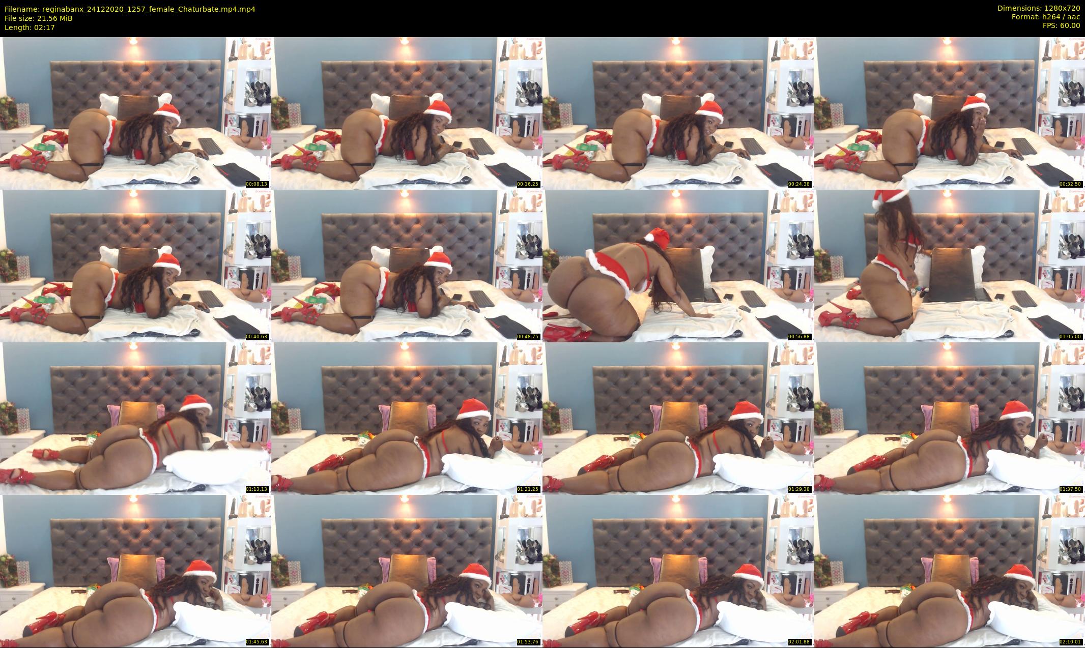 reginabanx — 3 minute Chaturbate female cam show recording, 720p, Dec 24, 2020