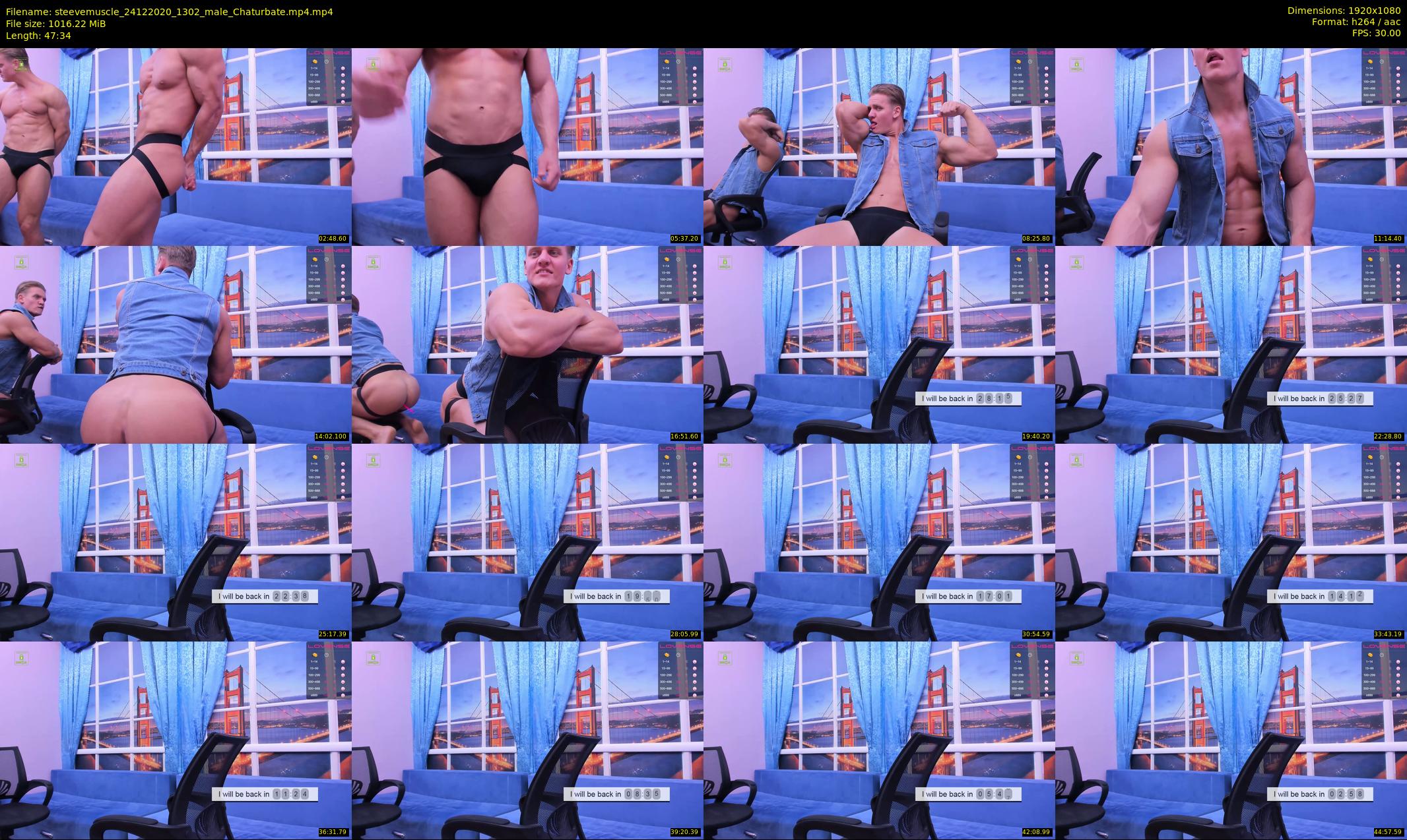 steevemuscle — 48 minute Chaturbate male cam show recording, 1080p, Dec 24, 2020