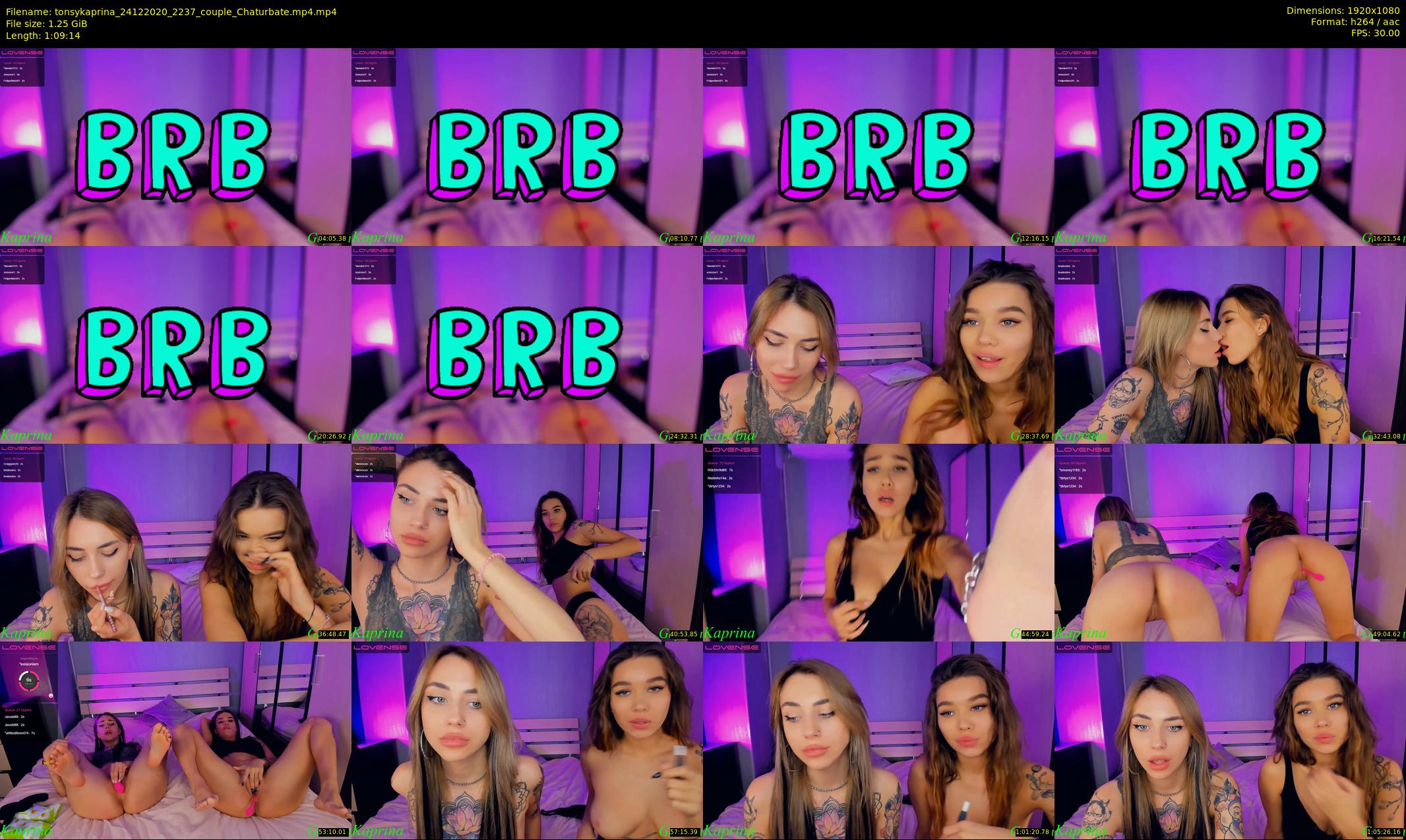 tonsykaprina — 70 minute Chaturbate couple cam show recording, 1080p, Dec 24, 2020
