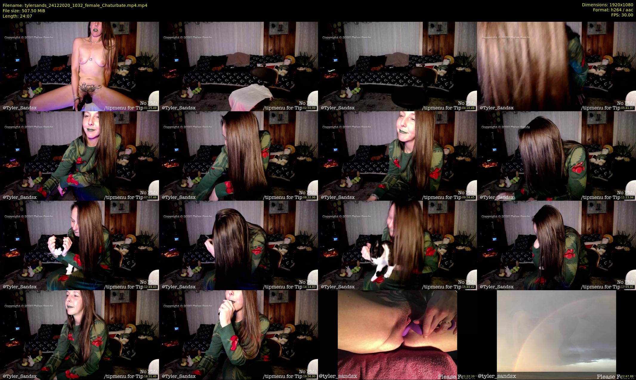 tylersands — 25 minute Chaturbate female cam show recording, 1080p, Dec 24, 2020