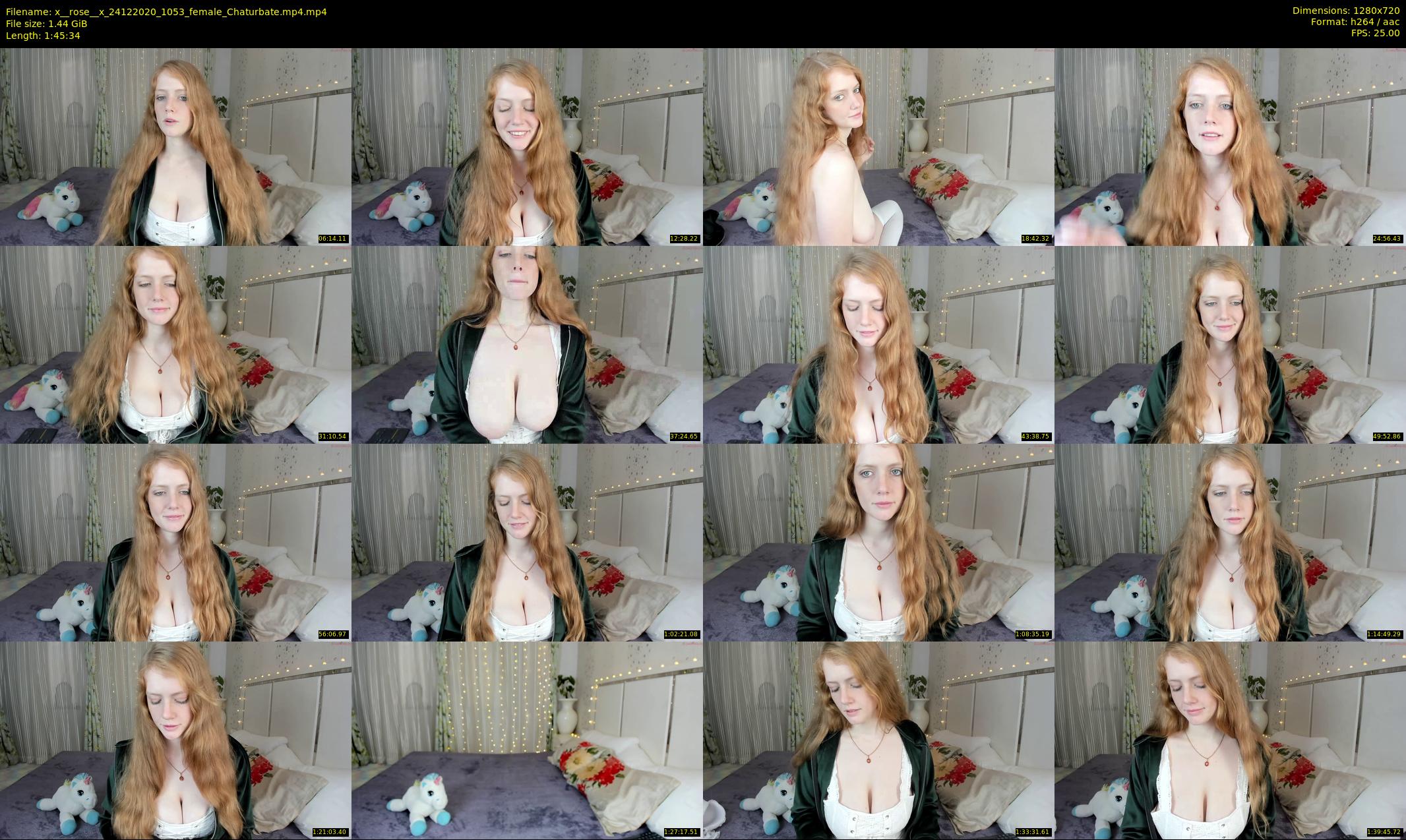 x__rose__x — 106 minute Chaturbate female cam show recording, 720p, Dec 24, 2020