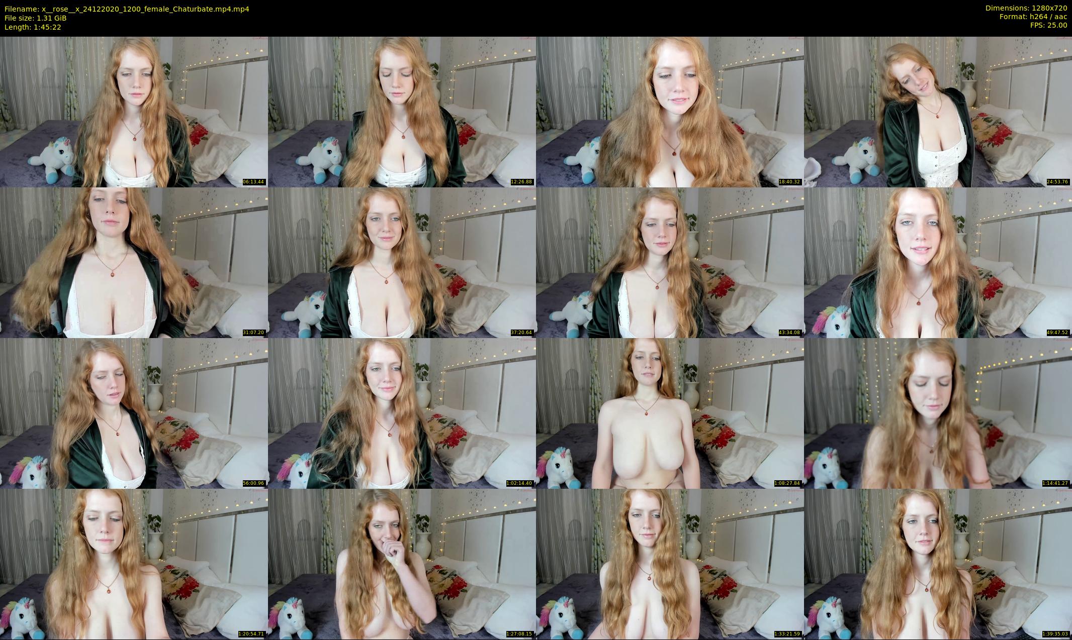 x__rose__x — 106 minute Chaturbate female cam show recording, 720p, Dec 24, 2020