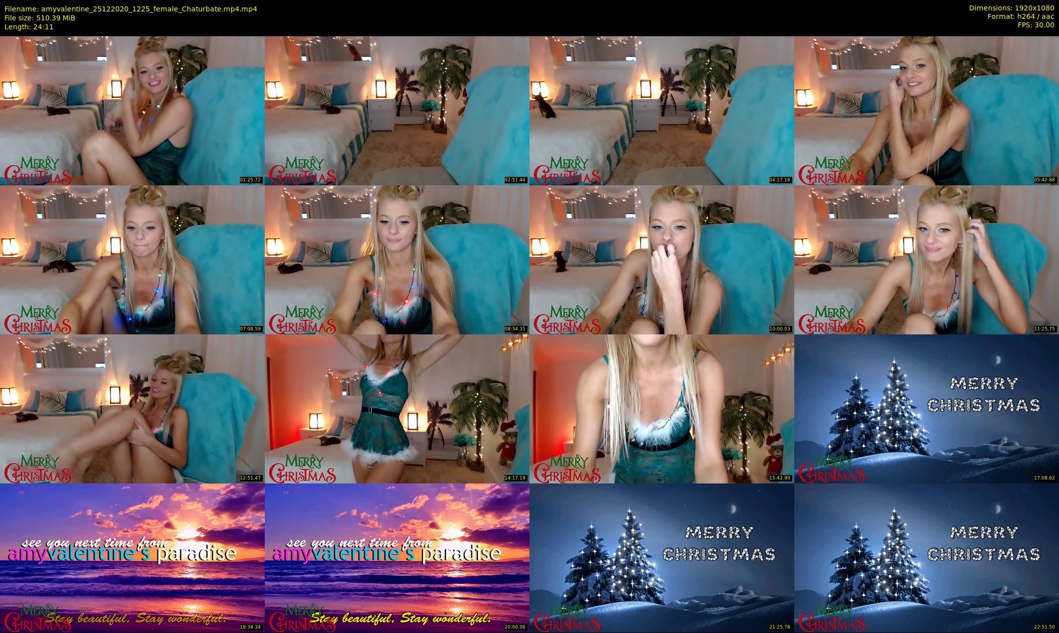 amyvalentine — 25 minute Chaturbate female cam show recording, 1080p, Dec 25, 2020