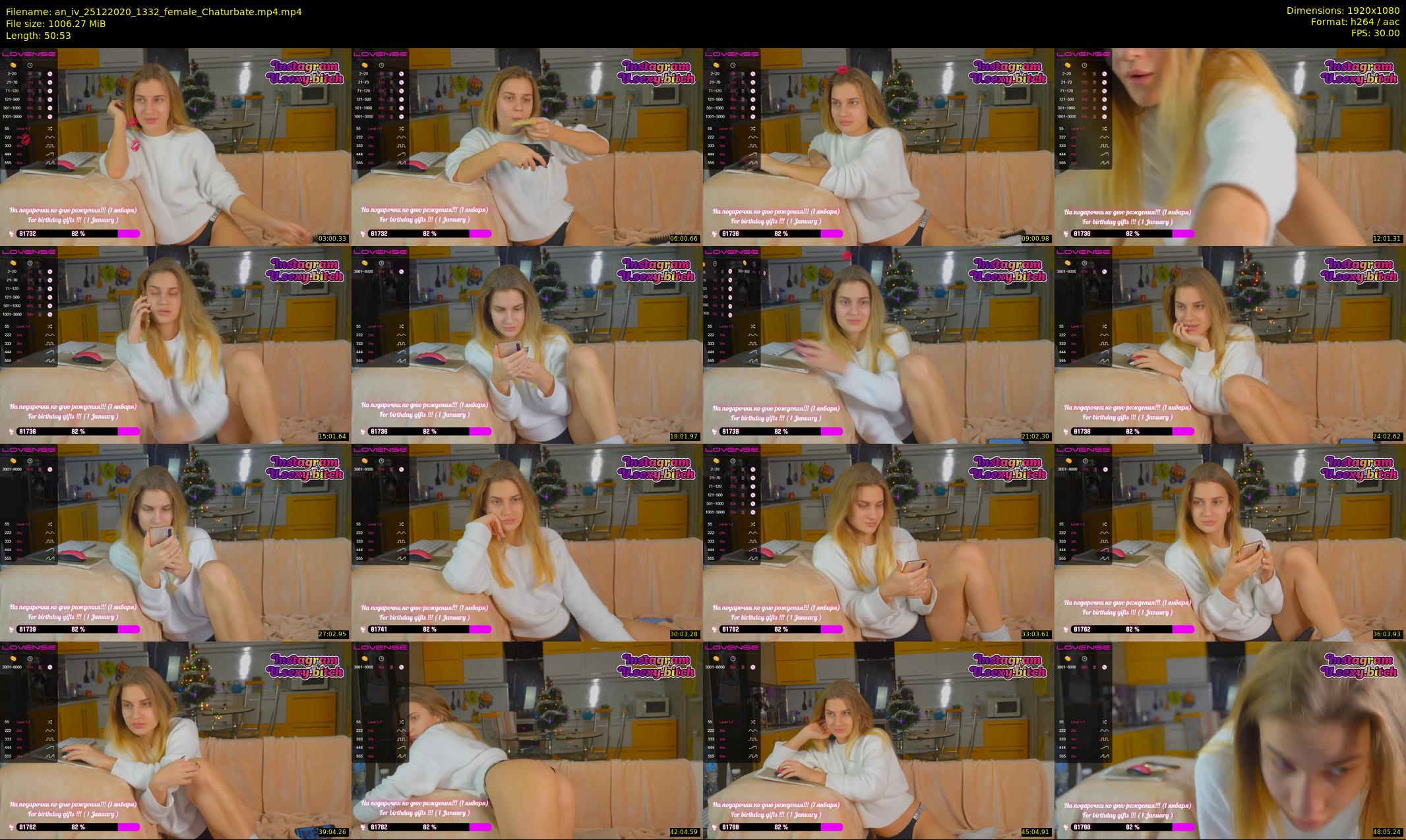an_iv — 51 minute Chaturbate female cam show recording, 1080p, Dec 25, 2020