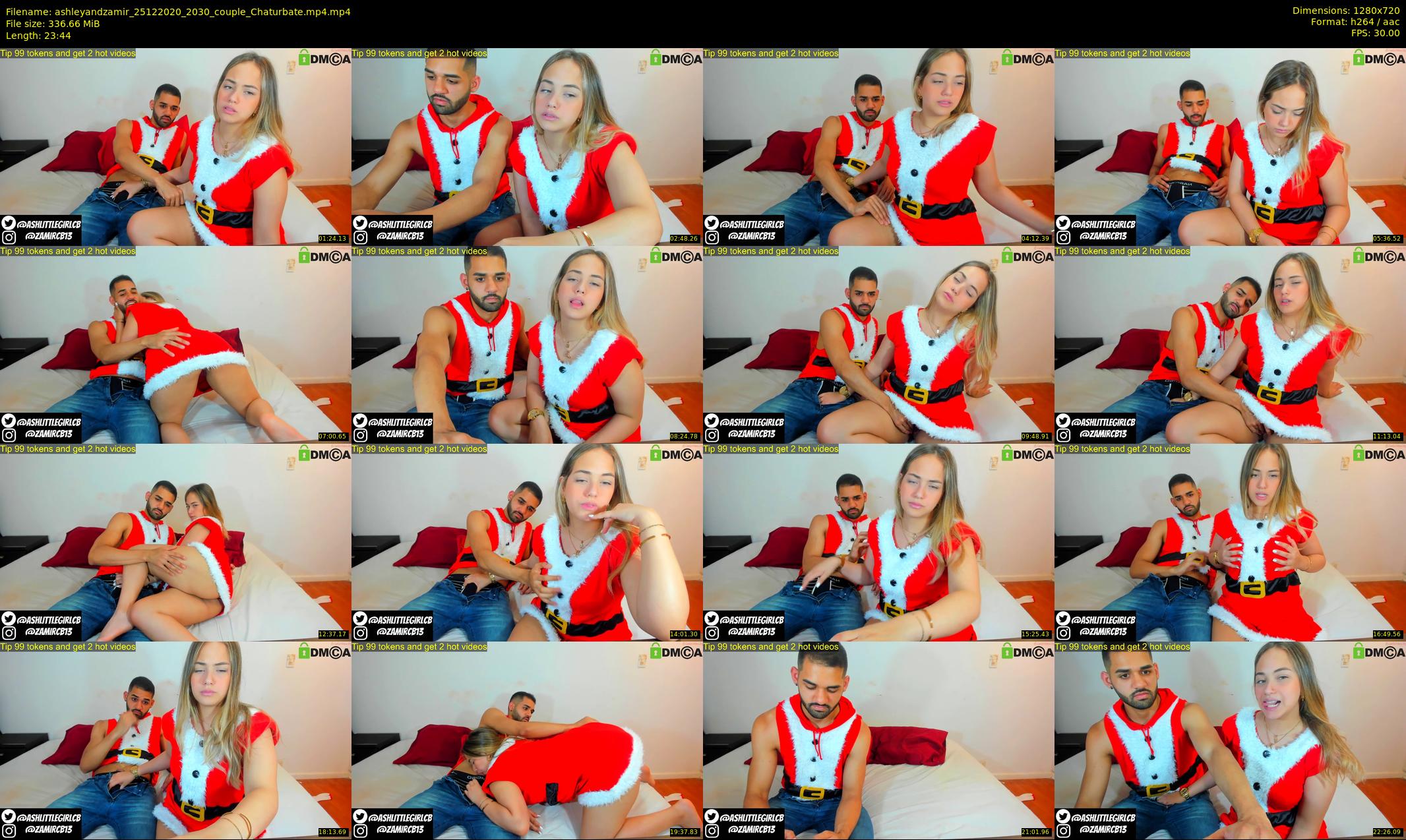 ashleyandzamir — 24 minute Chaturbate couple cam show recording, 720p, Dec 25, 2020