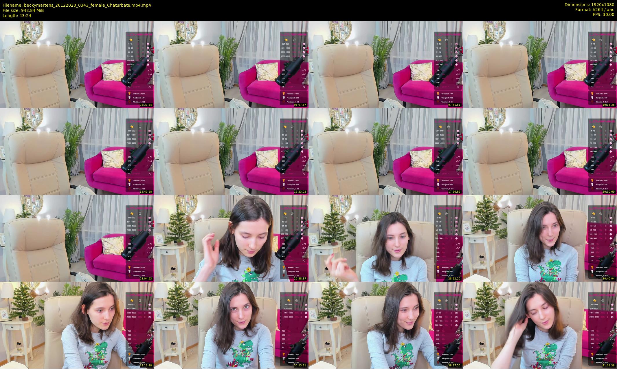 beckymartens — 44 minute Chaturbate female cam show recording, 1080p, Dec 26, 2020