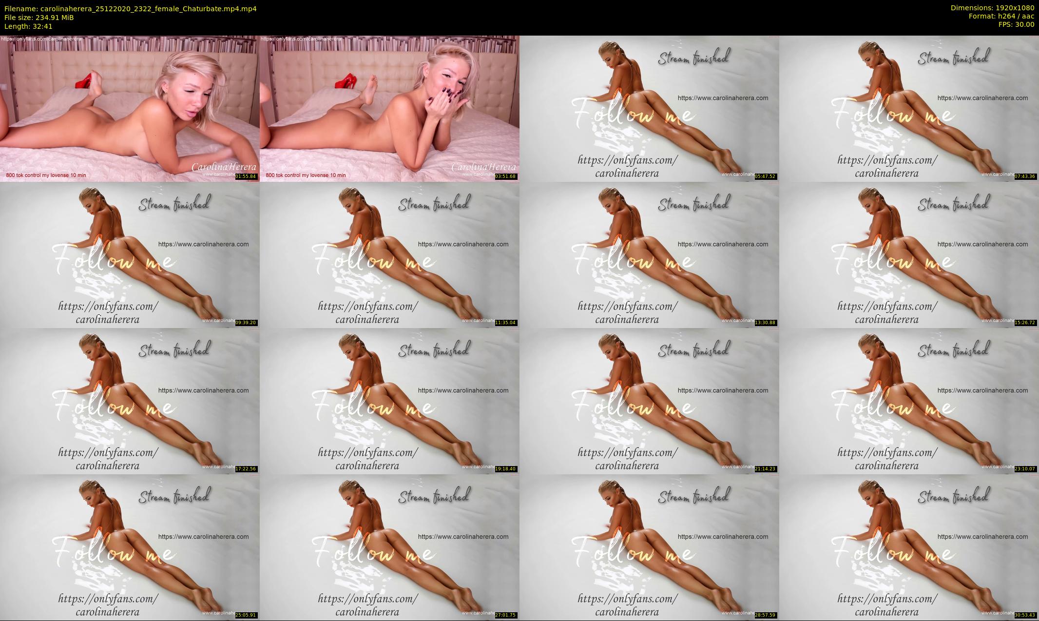 carolinaherera — 33 minute Chaturbate female cam show recording, 1080p, Dec 25, 2020