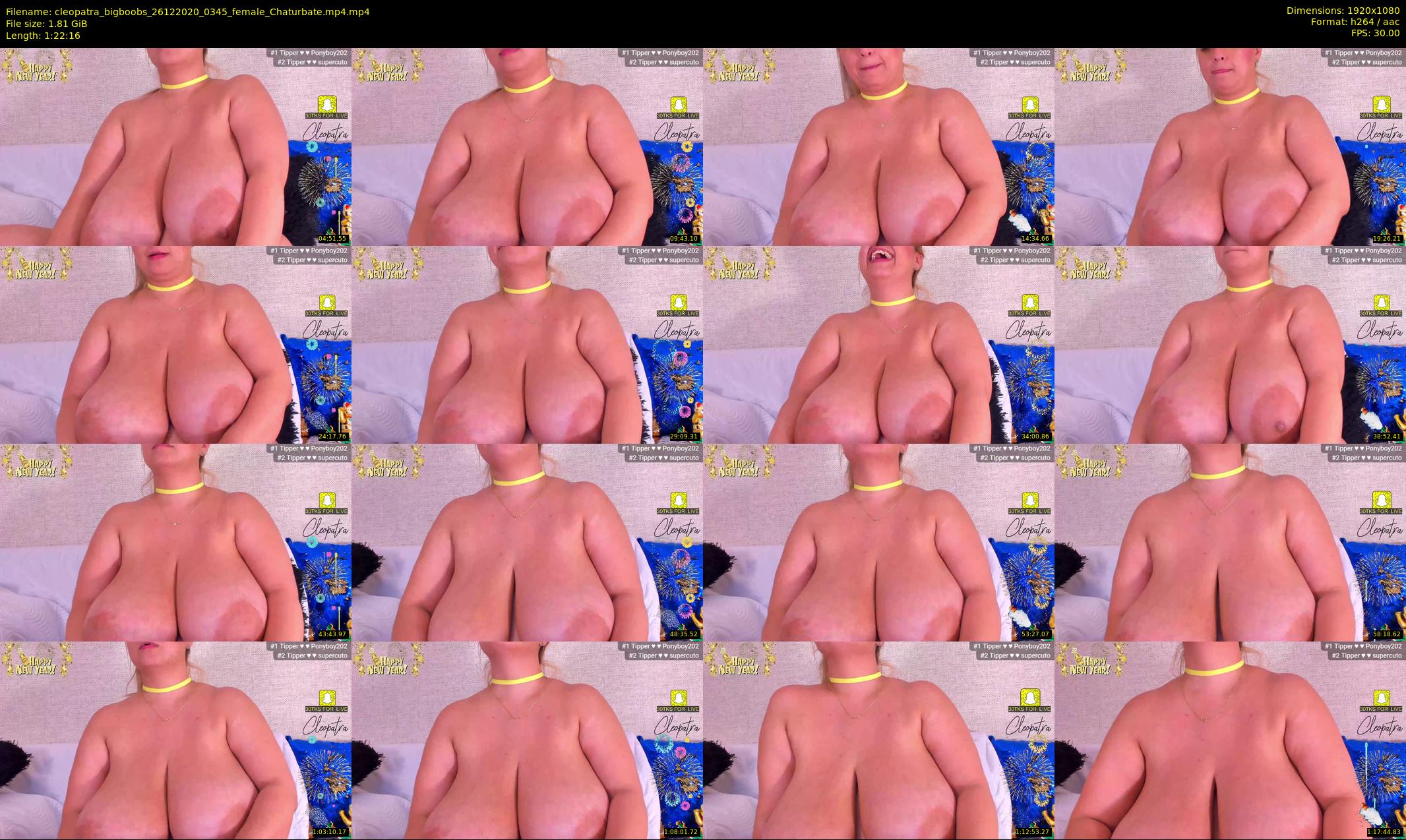 cleopatra_bigboobs — 83 minute Chaturbate female cam show recording, 1080p, Dec 26, 2020