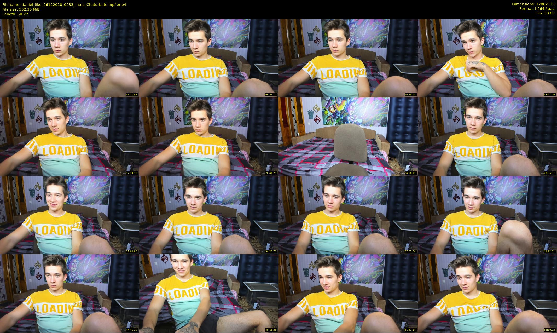 daniel_like — 59 minute Chaturbate male cam show recording, 720p, Dec 26, 2020
