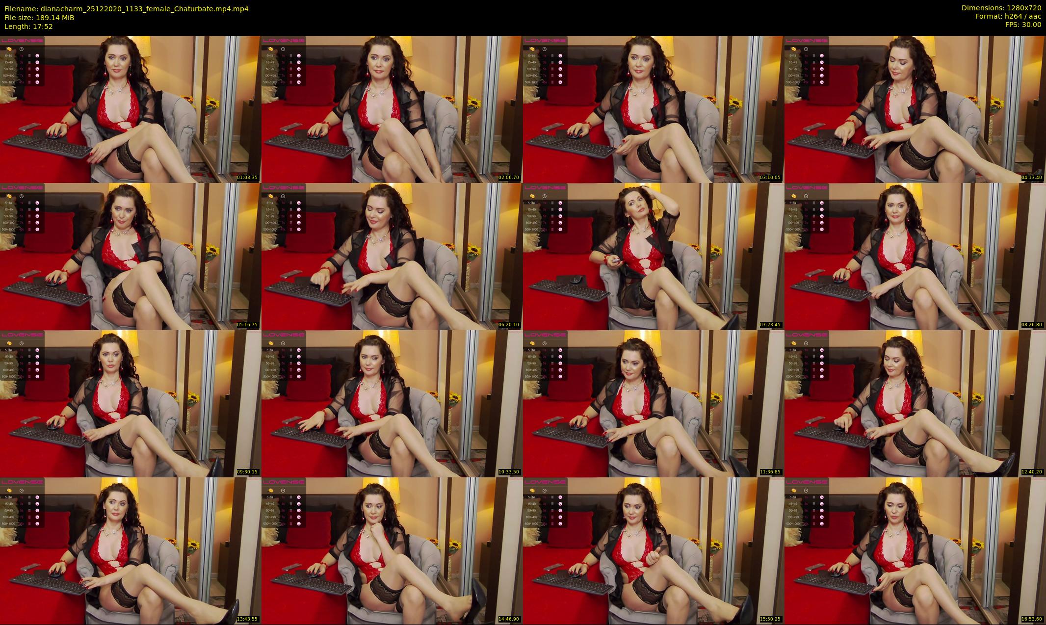 dianacharm — 18 minute Chaturbate female cam show recording, 720p, Dec 25, 2020