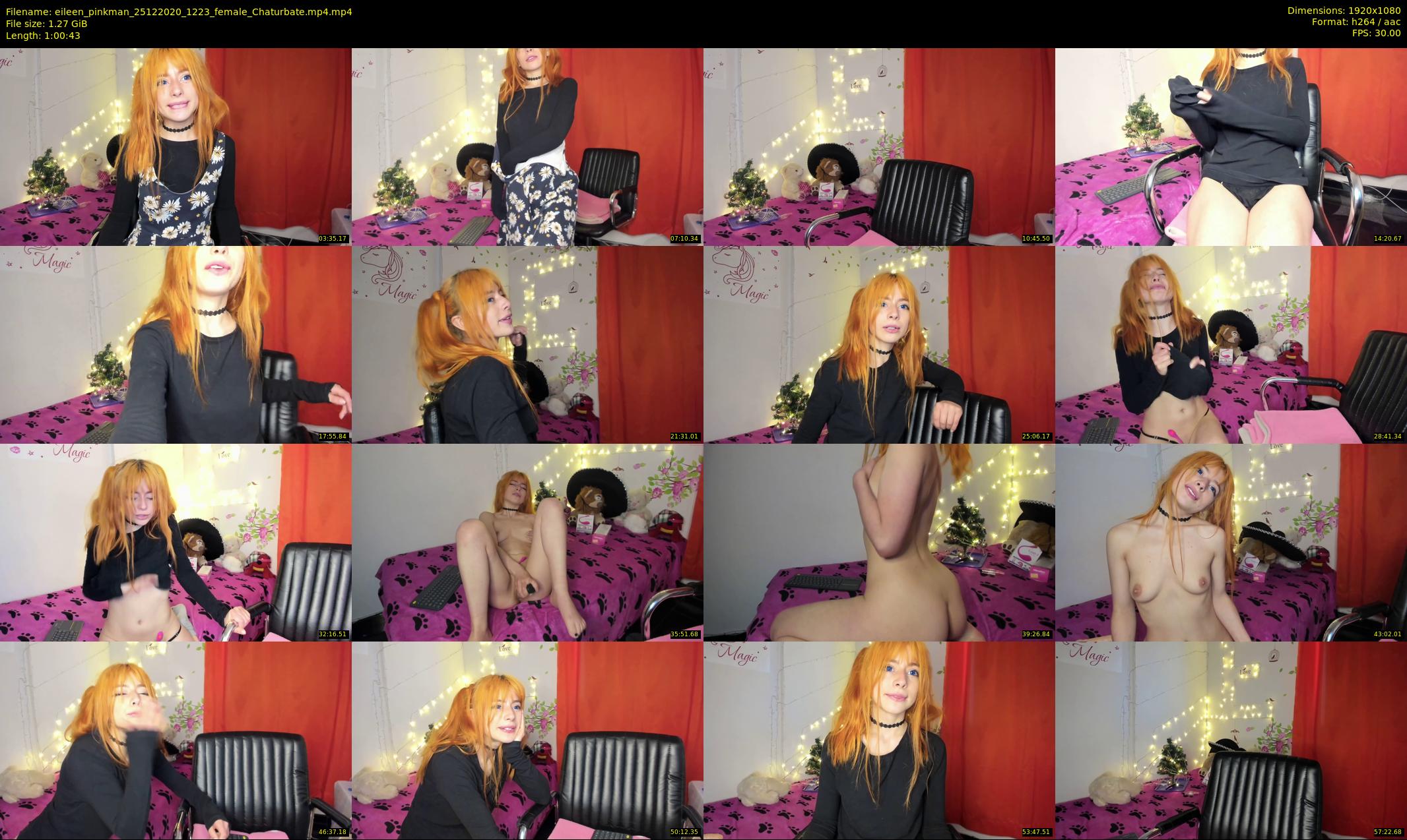 eileen_pinkman — 61 minute Chaturbate female cam show recording, 1080p, Dec 25, 2020
