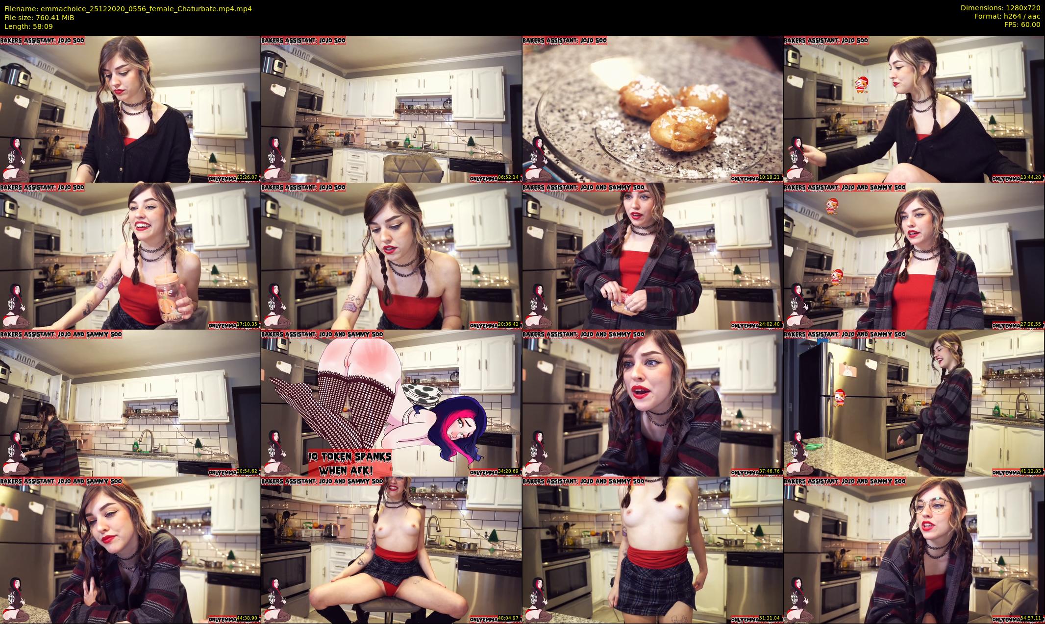 emmachoice — 59 minute Chaturbate female cam show recording, 720p, Dec 25, 2020