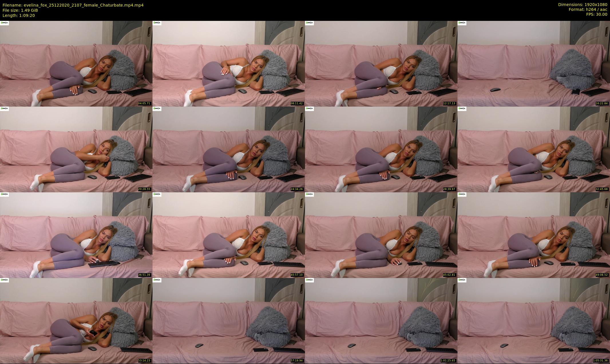 evelina_fox — 70 minute Chaturbate female cam show recording, 1080p, Dec 25, 2020