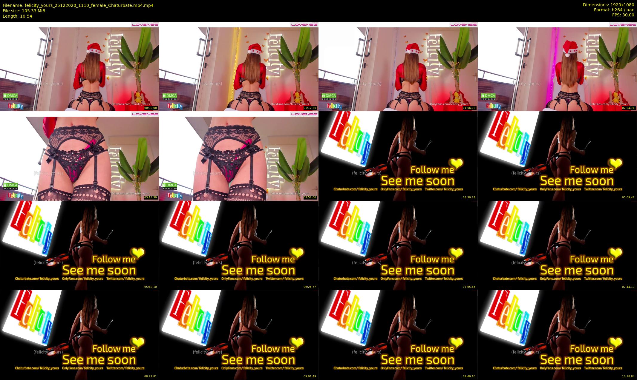 felicity_yours — 11 minute Chaturbate female cam show recording, 1080p, Dec 25, 2020